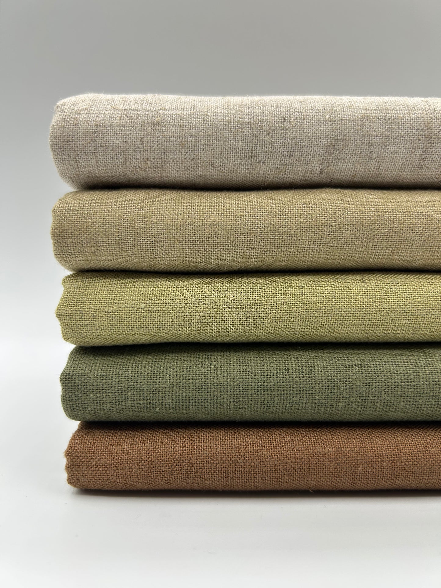 Viskon Keten Kumaş - Kahve