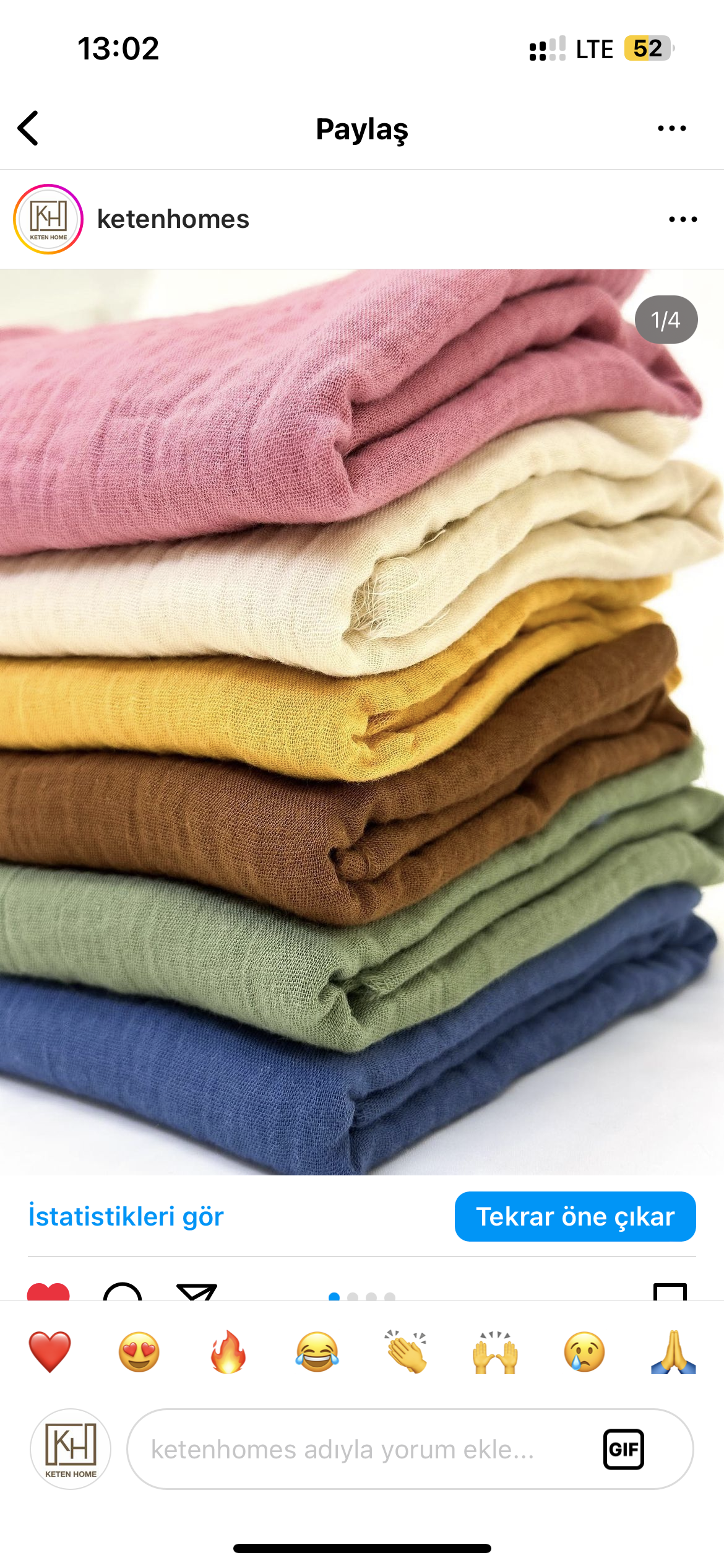 2 Katlı Müslin Kumaş - Pembe