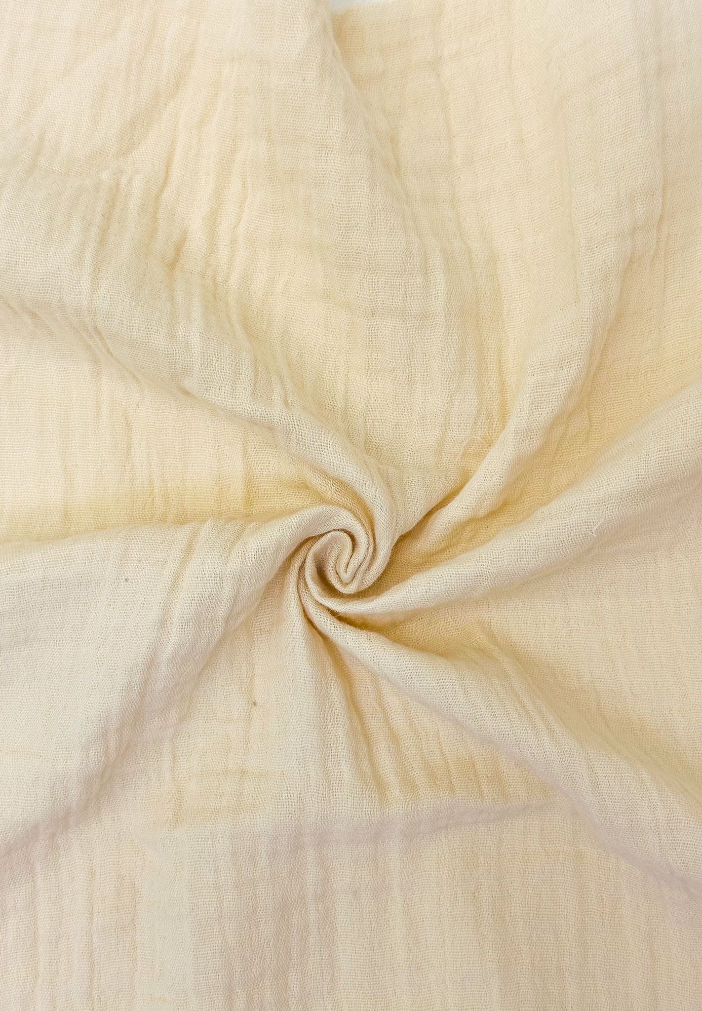 2 Katlı Müslin Kumaş - Krem