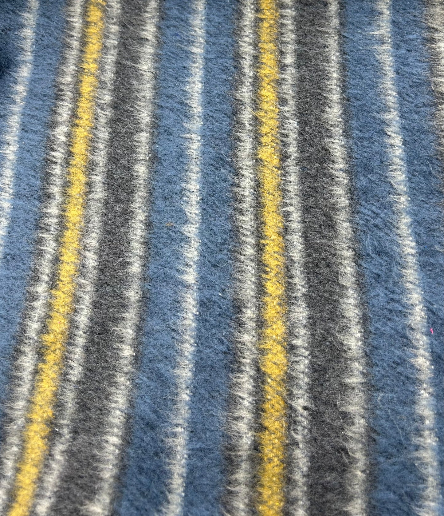 Su Fırçalı Buklet Kumaş - Mavi-Sarı