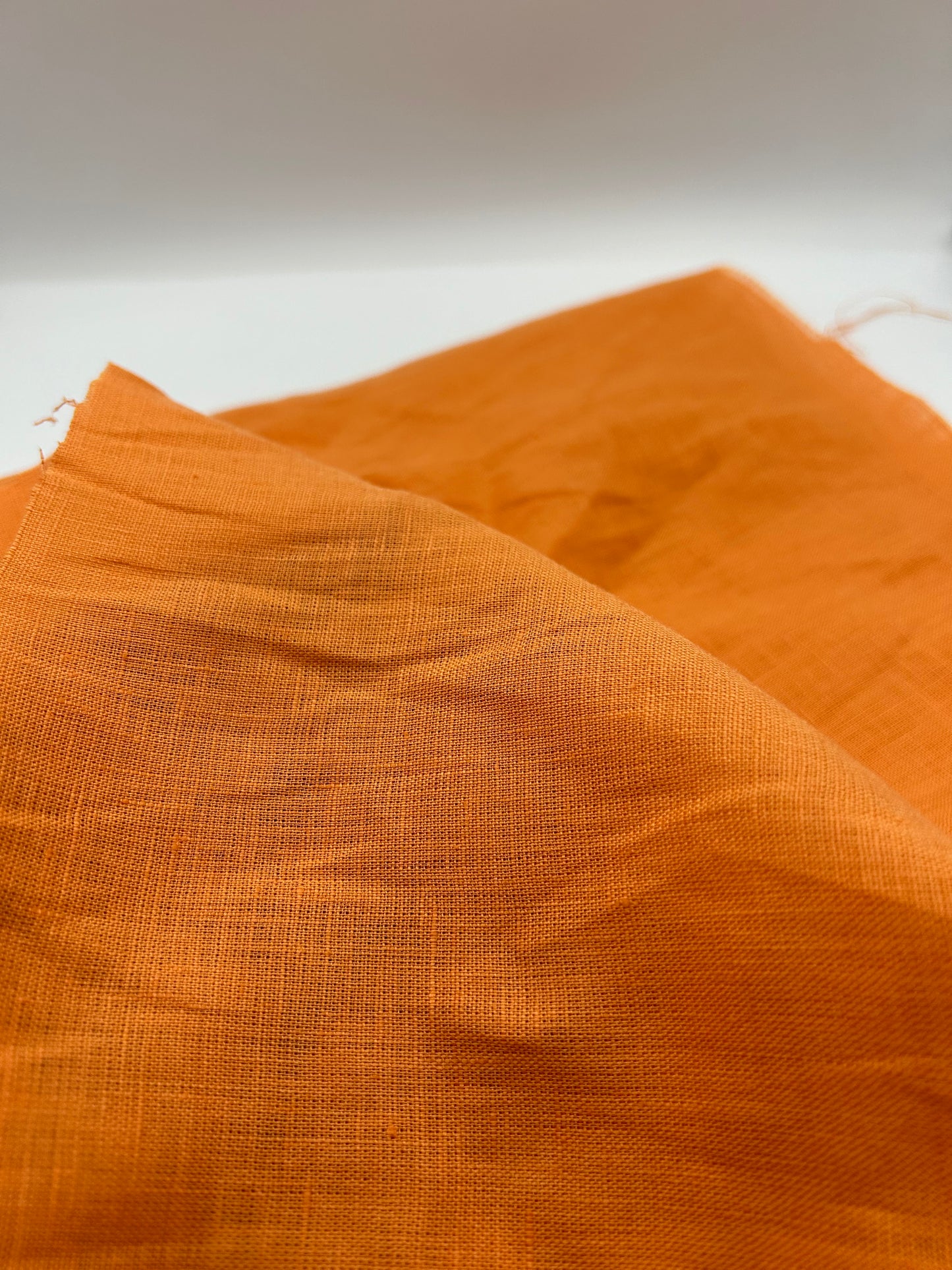 %100 Keten Kumaş – Turuncu