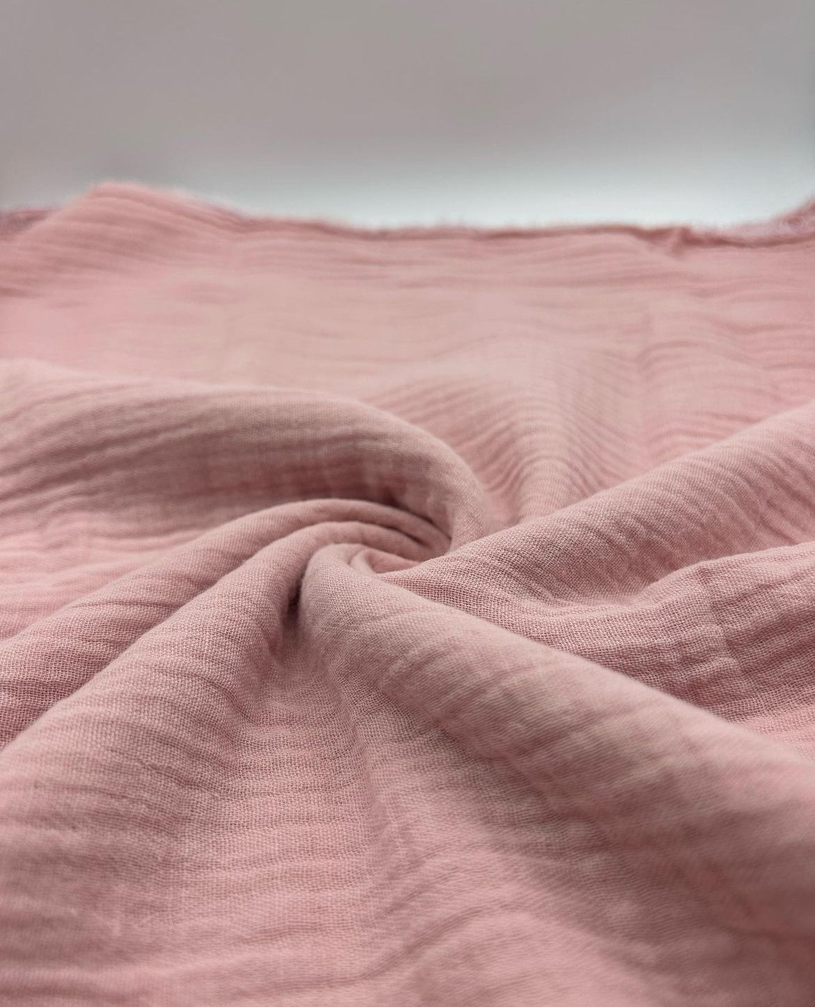 2 Katlı Müslin Kumaş - Pudra