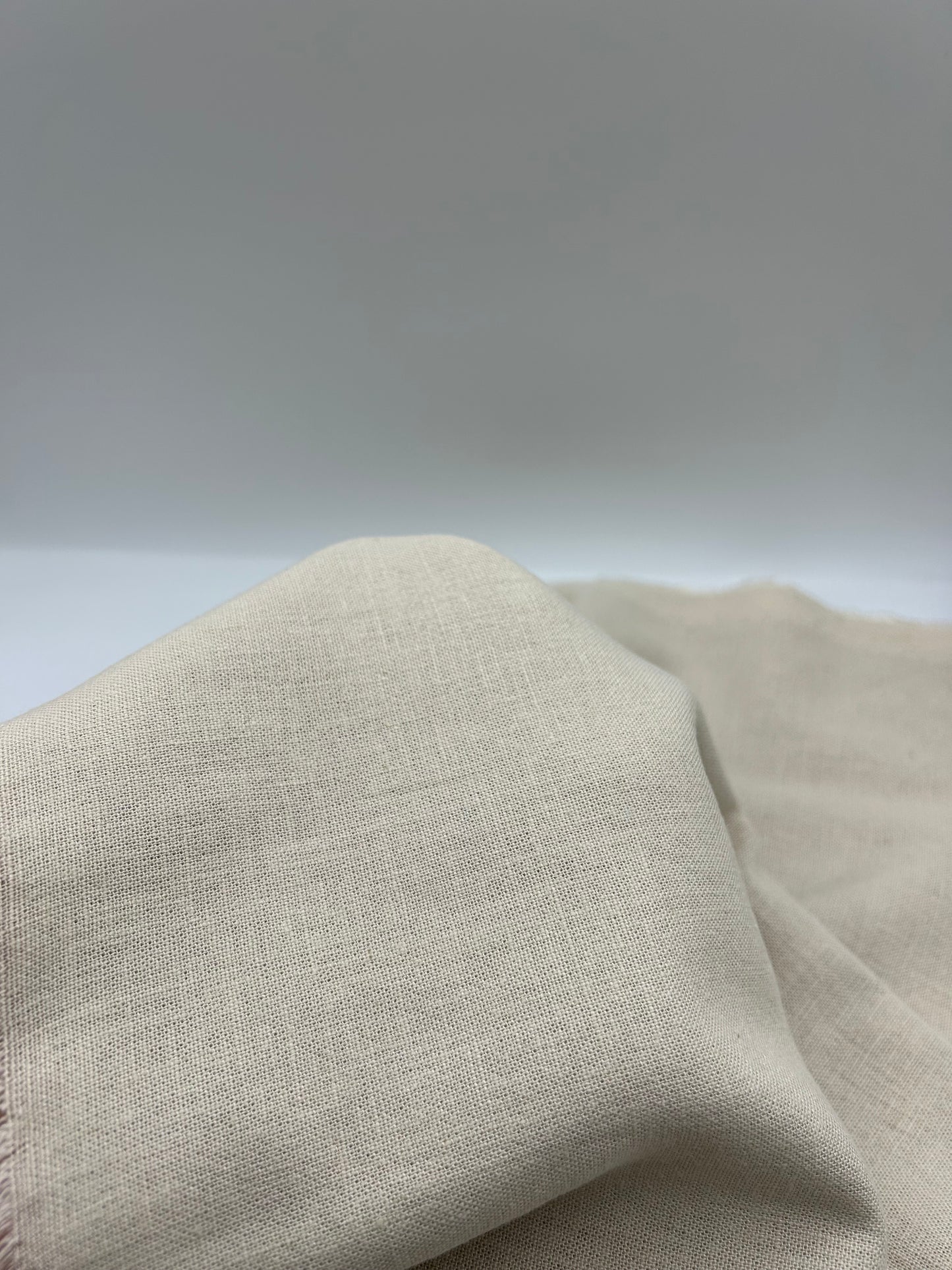 Viskon Keten Kumaş - Krem