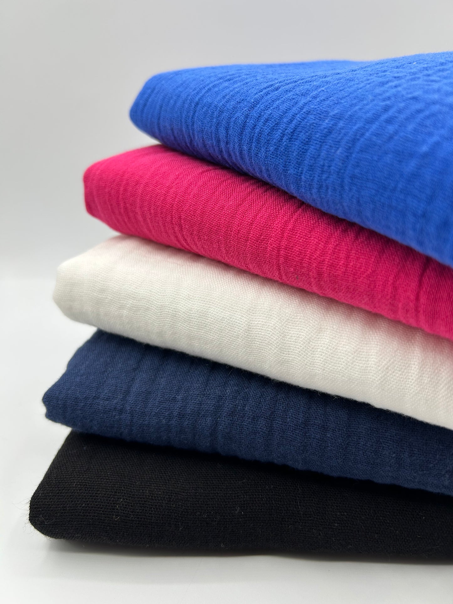 2 Katlı Müslin Kumaş - Fuşya