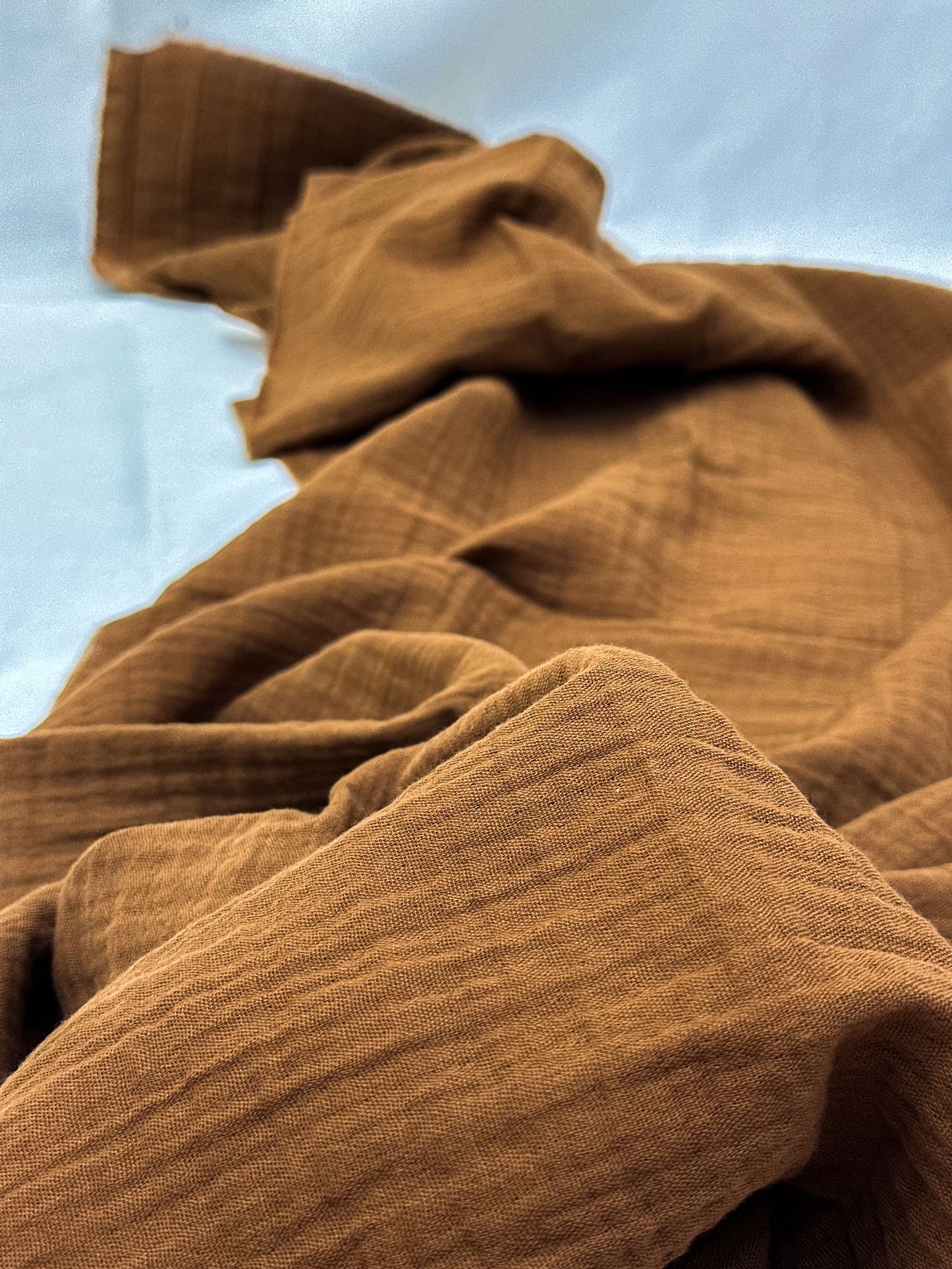 2 Katlı Müslin Kumaş - Tarçın