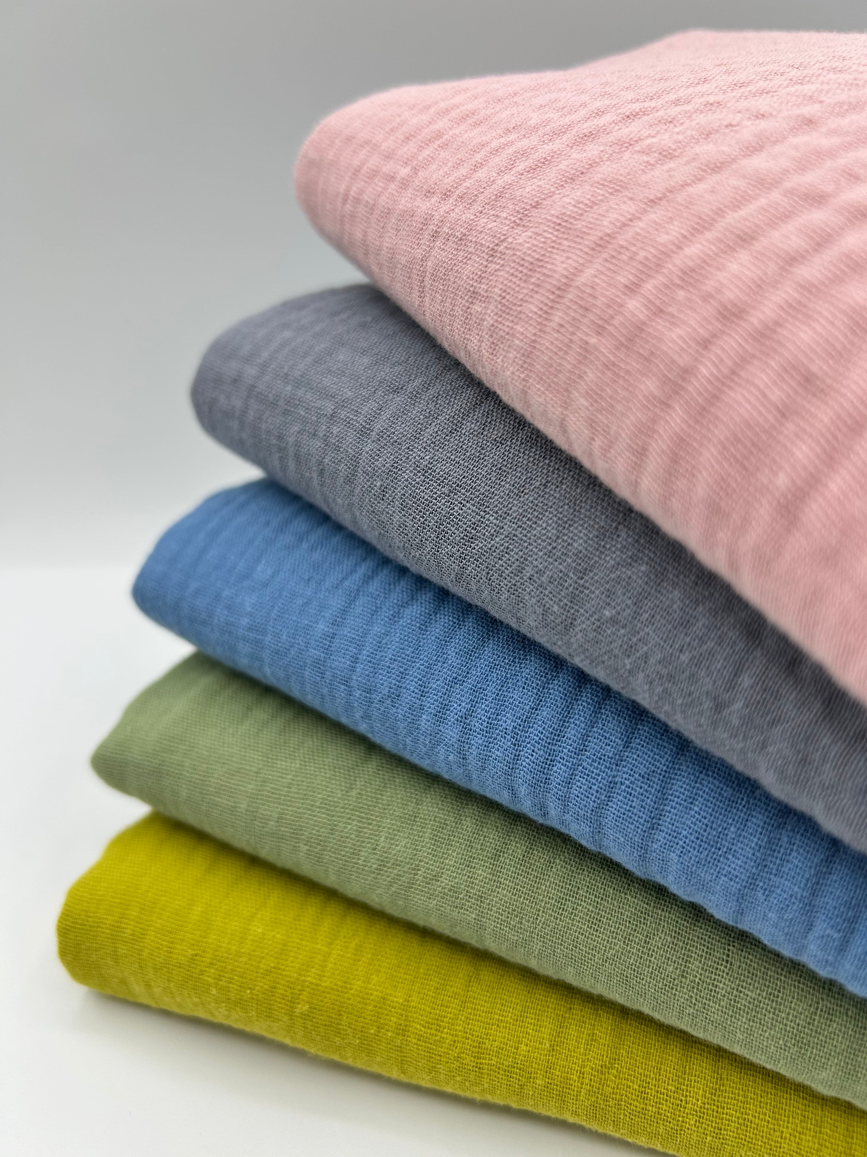 2 Katlı Müslin Kumaş - İndigo