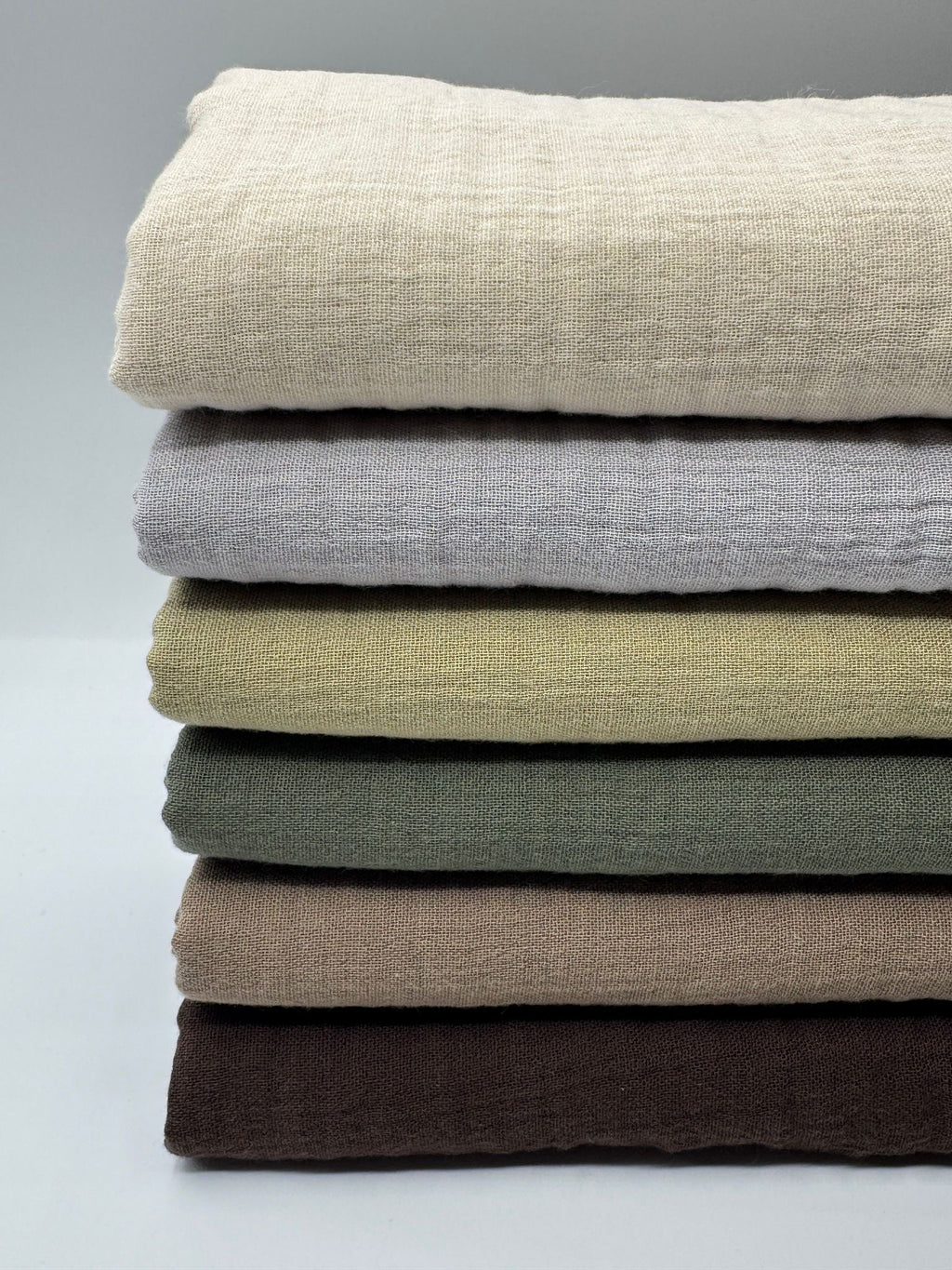 2 Katlı Müslin Kumaş - Açık Gri