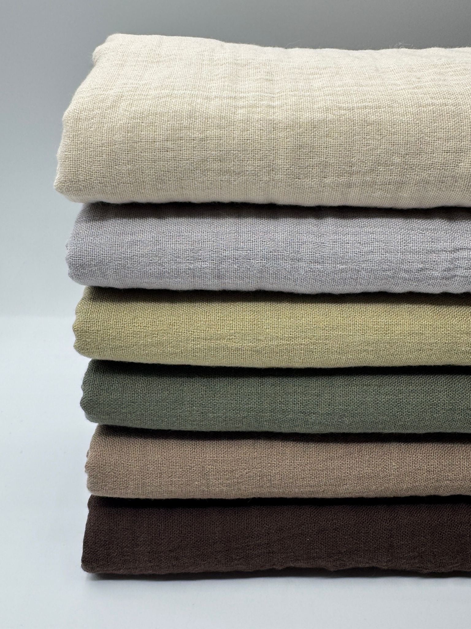 2 Katlı Müslin Kumaş - Açık Gri