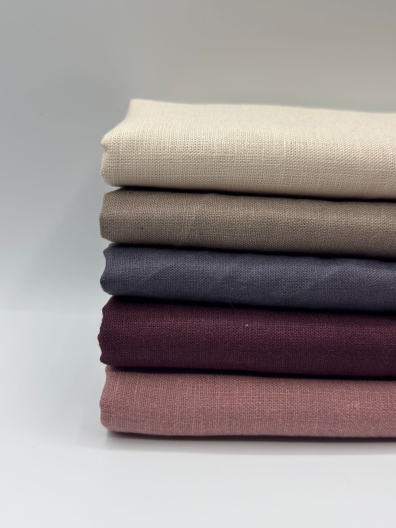 %100 Keten Kumaş – Füme