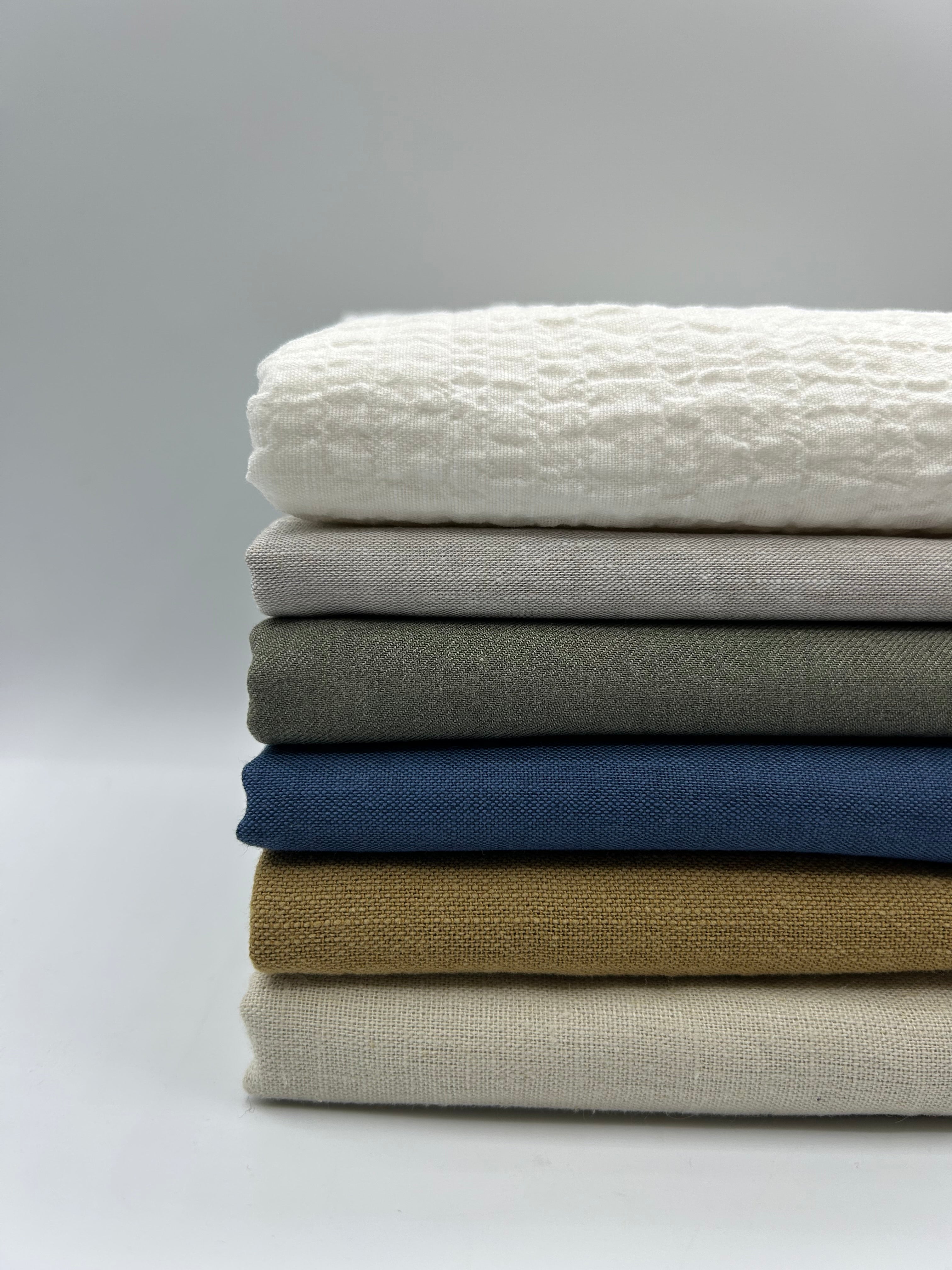 Pamuk Keten Kumaş - Krem