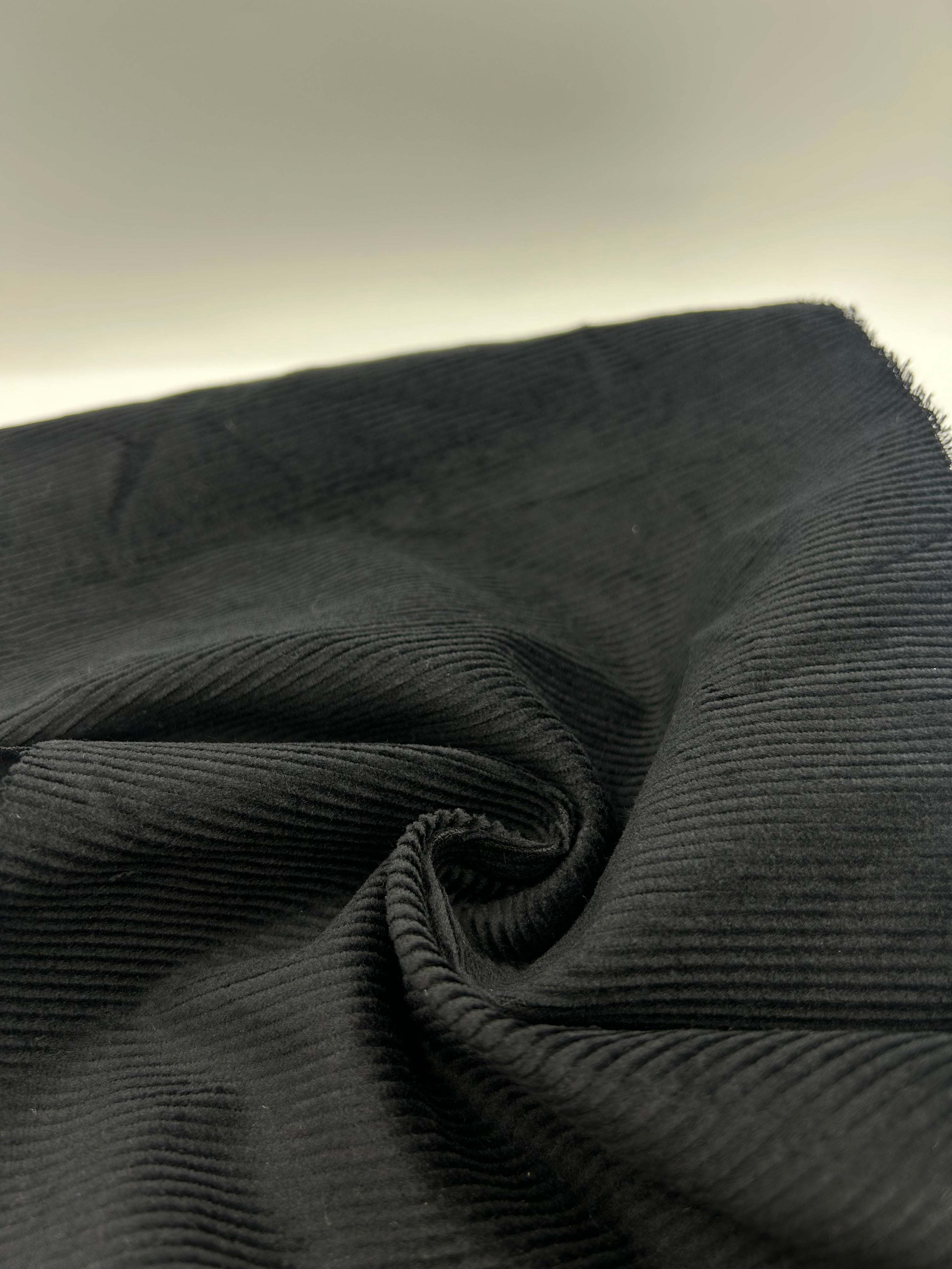 Fitilli Kadife - Siyah