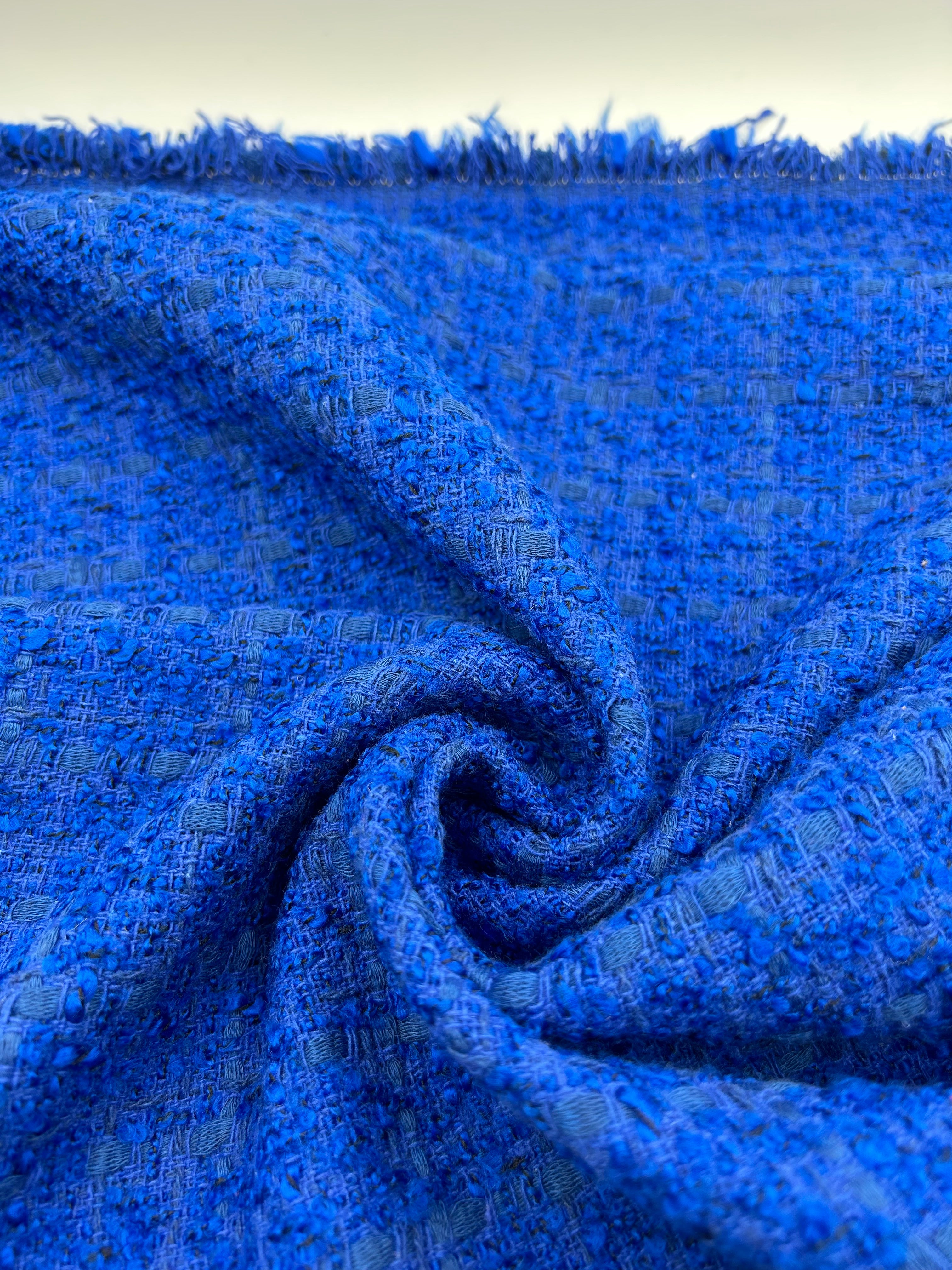 Chanel Kumaş - Saks Mavisi