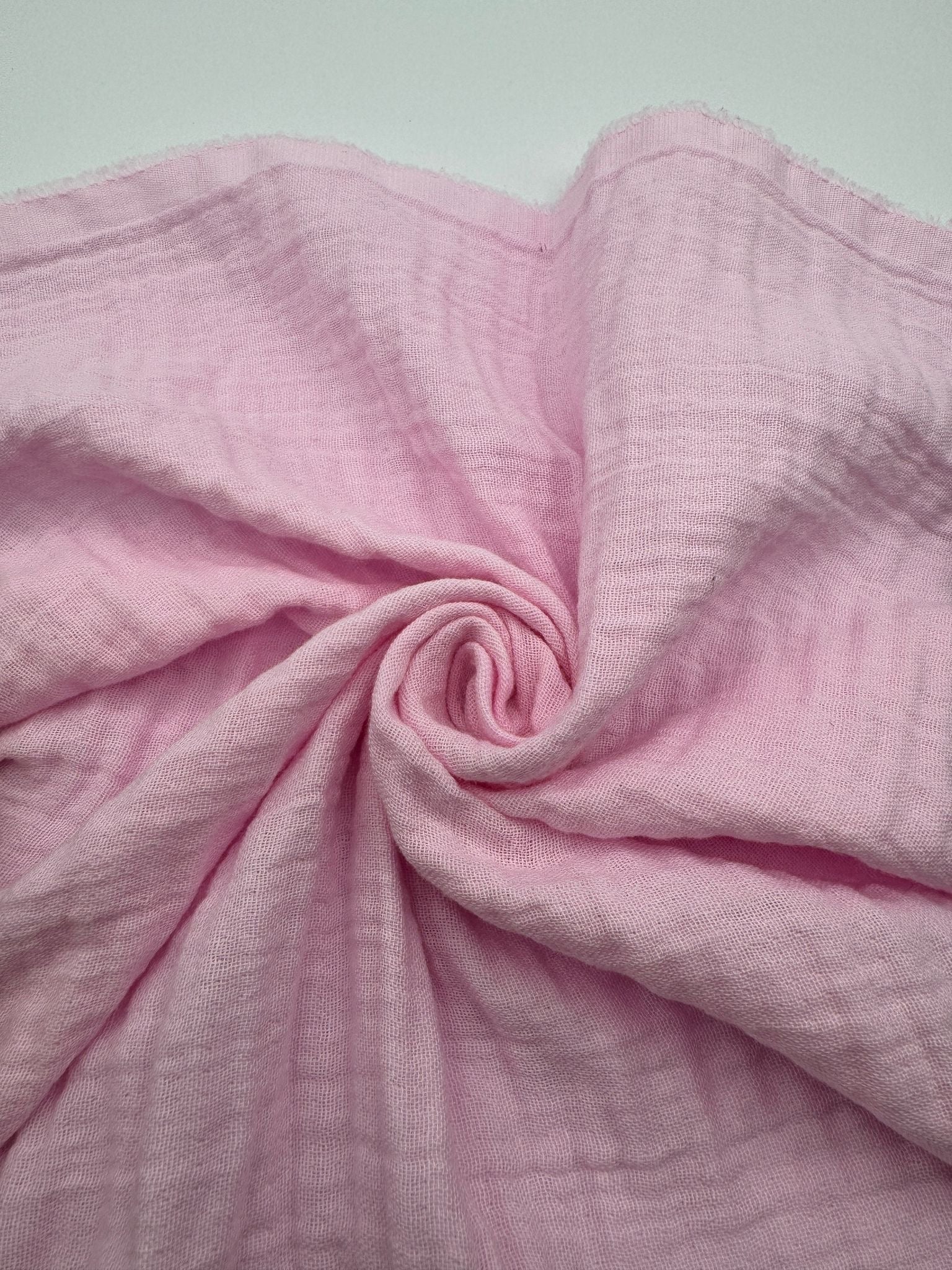 2 Katlı Müslin Kumaş - Pembe