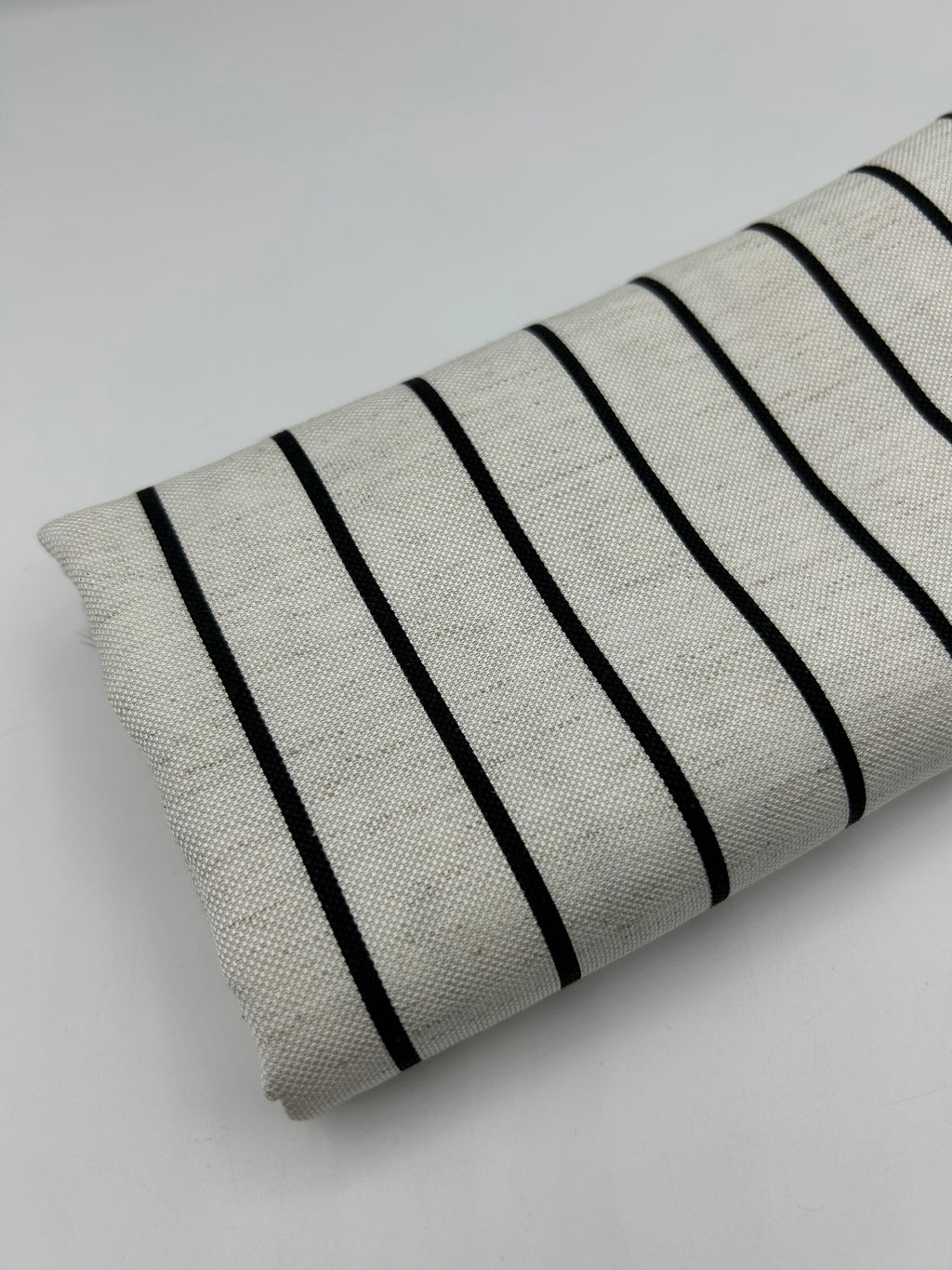 Viskon Keten Kumaş - Çizgili