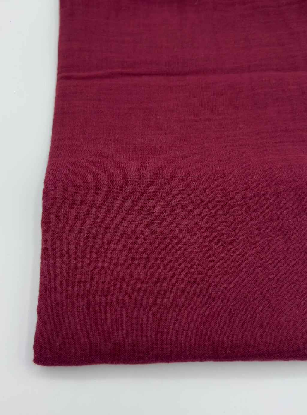 2 Katlı Müslin Kumaş - Bordo