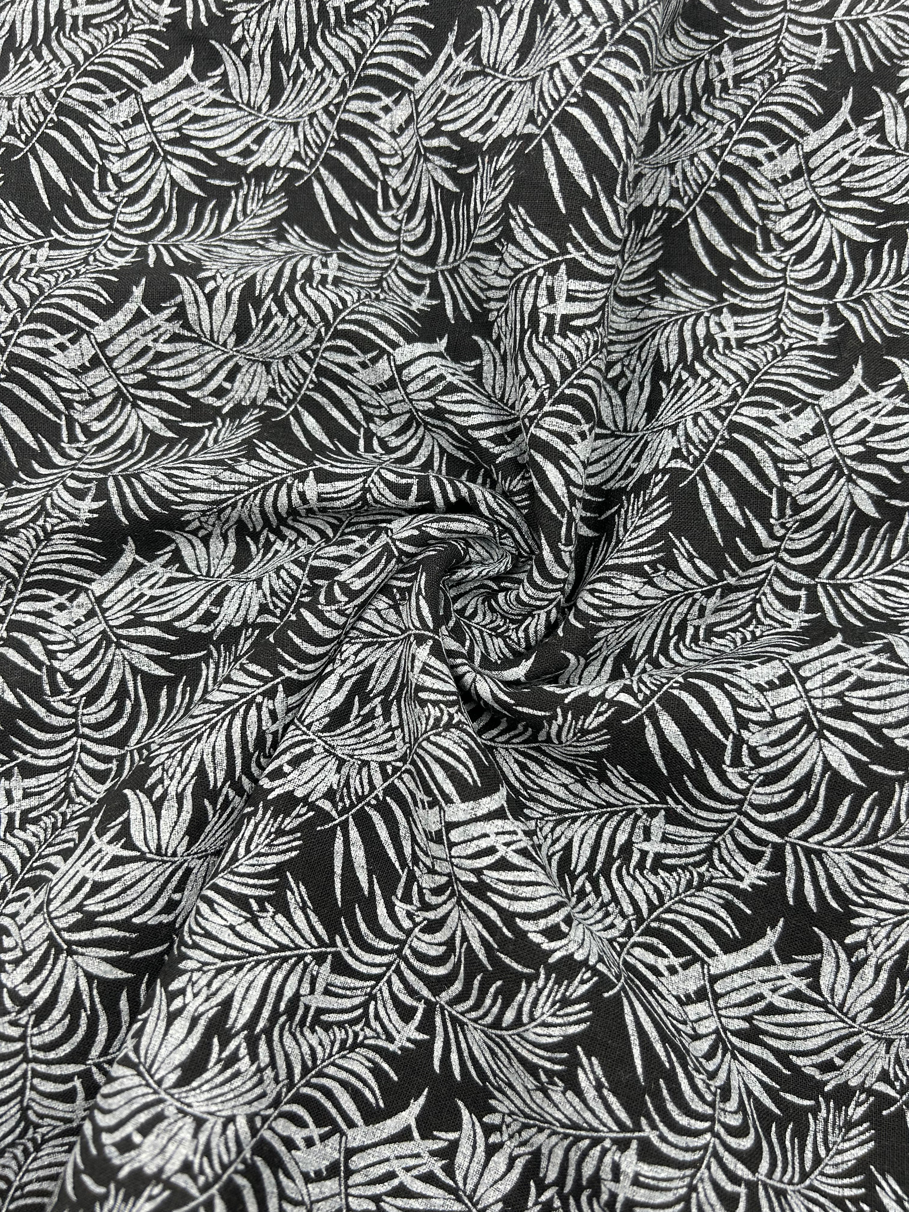 Pamuk Keten Kumaş- Desenli