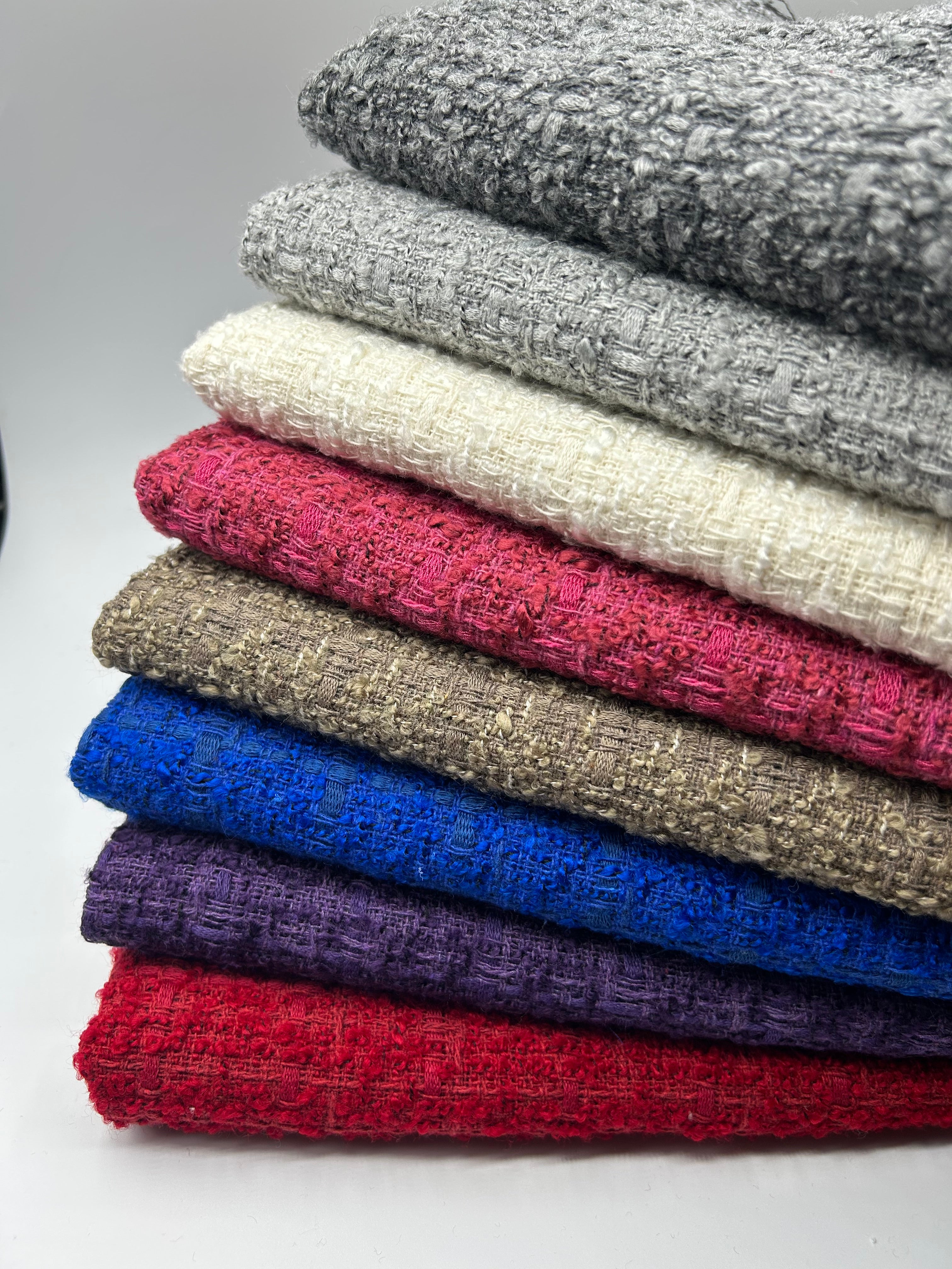 Chanel Kumaş - Saks Mavisi