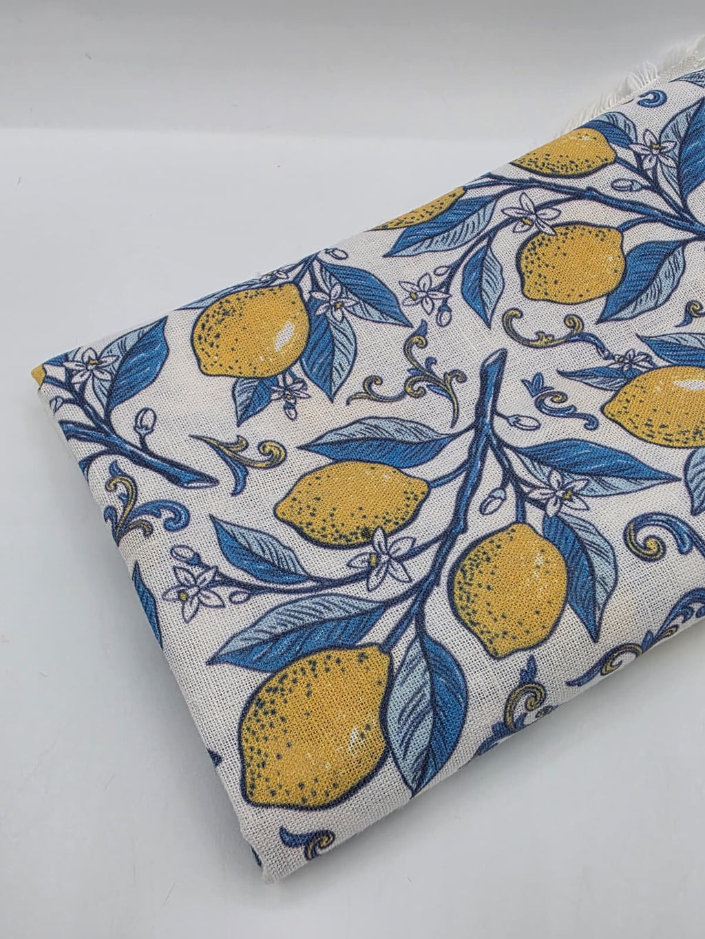 Desenli Pamuk Keten - Lemon