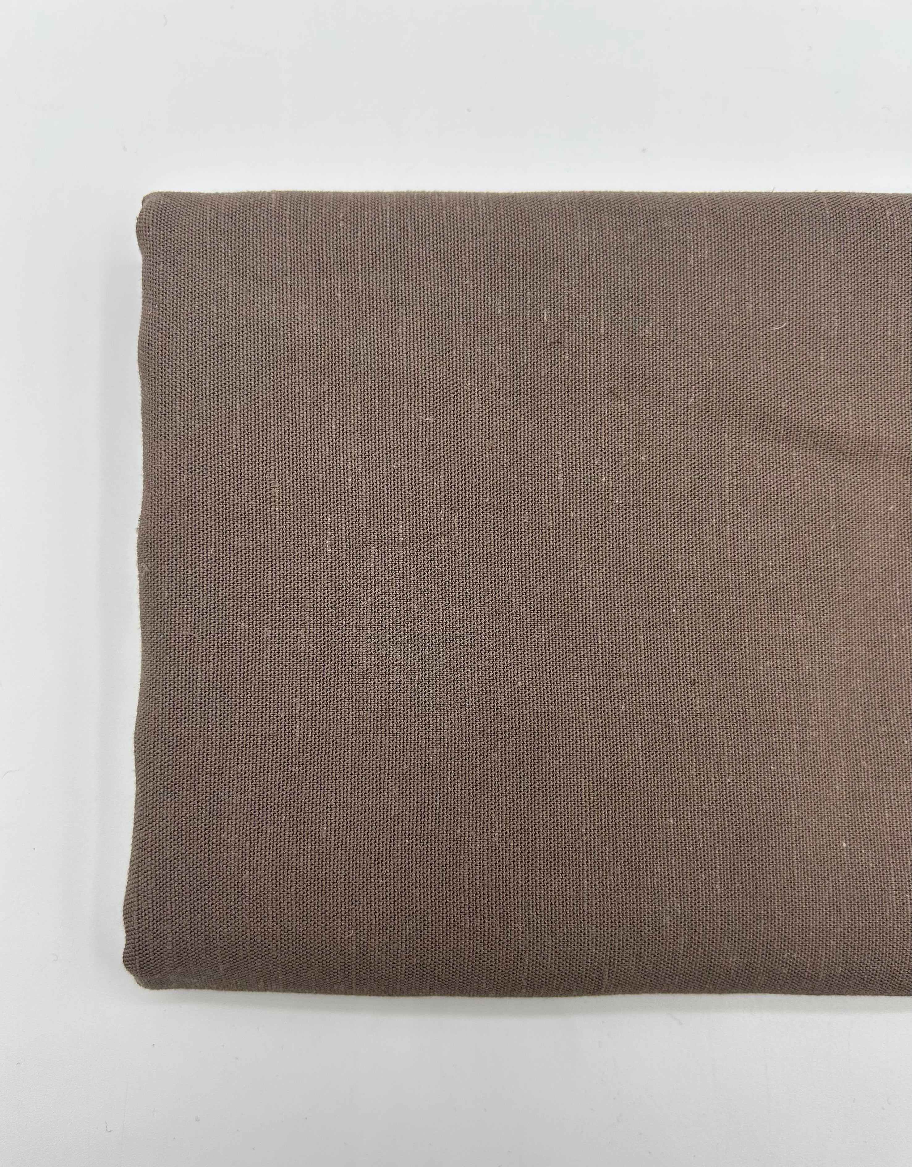 Viskon Keten Kumaş - Kahve