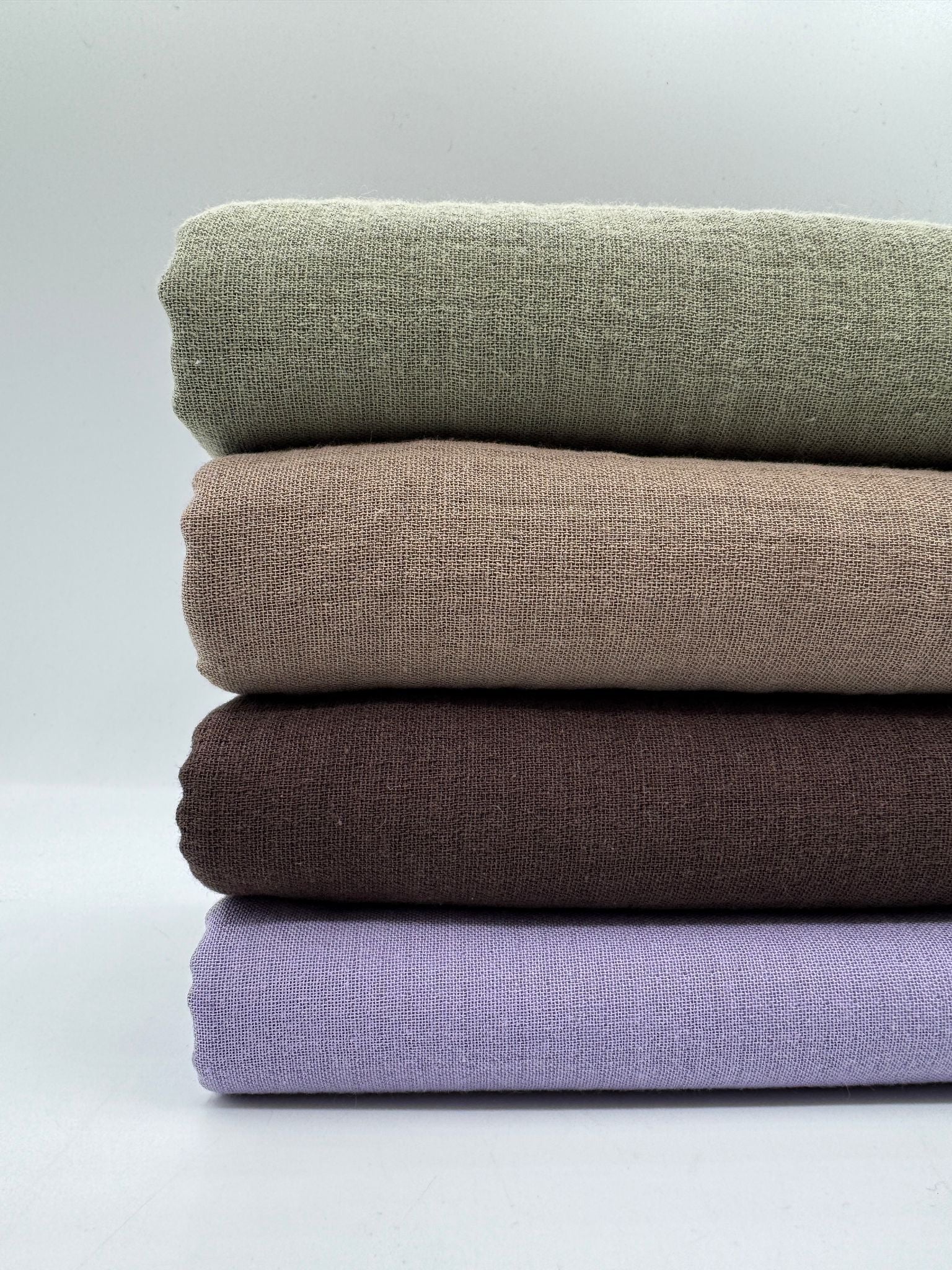 2 Katlı Müslin Kumaş - Vizon