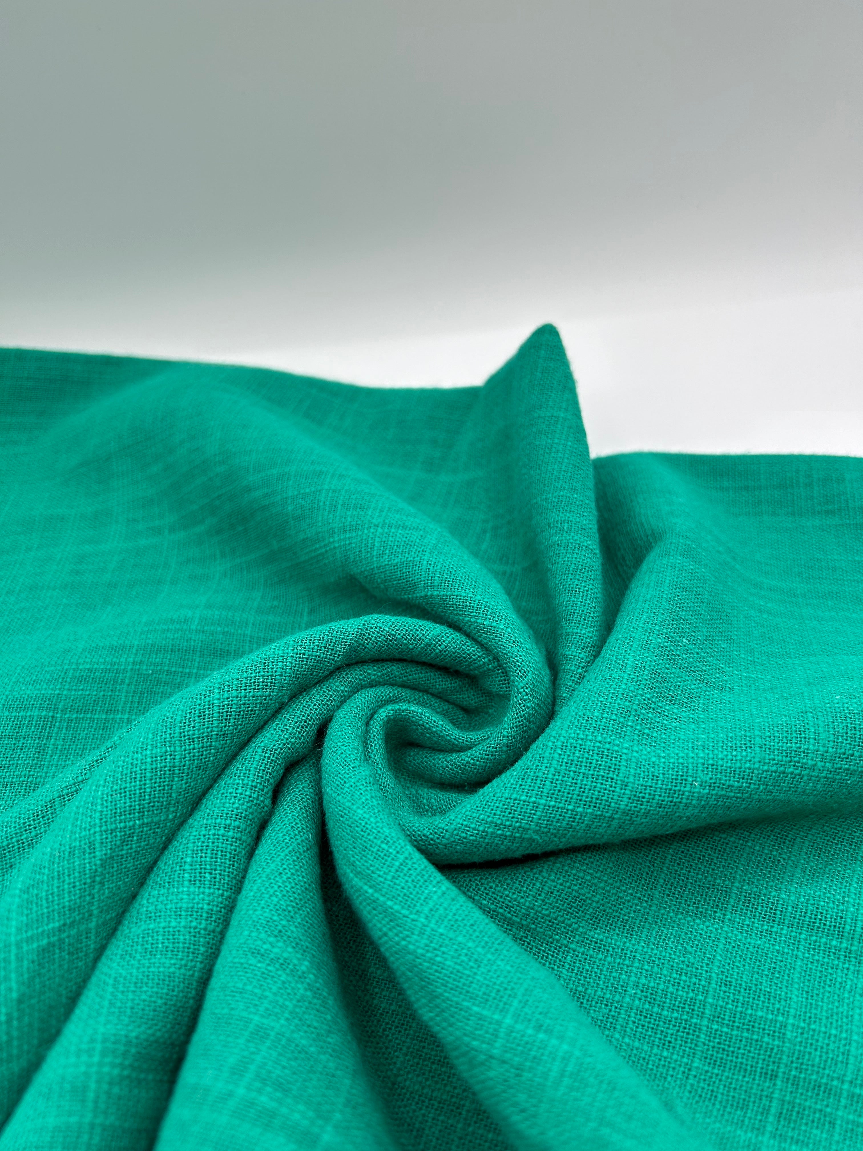 Pamuk Keten Kumaş - Zümrüt