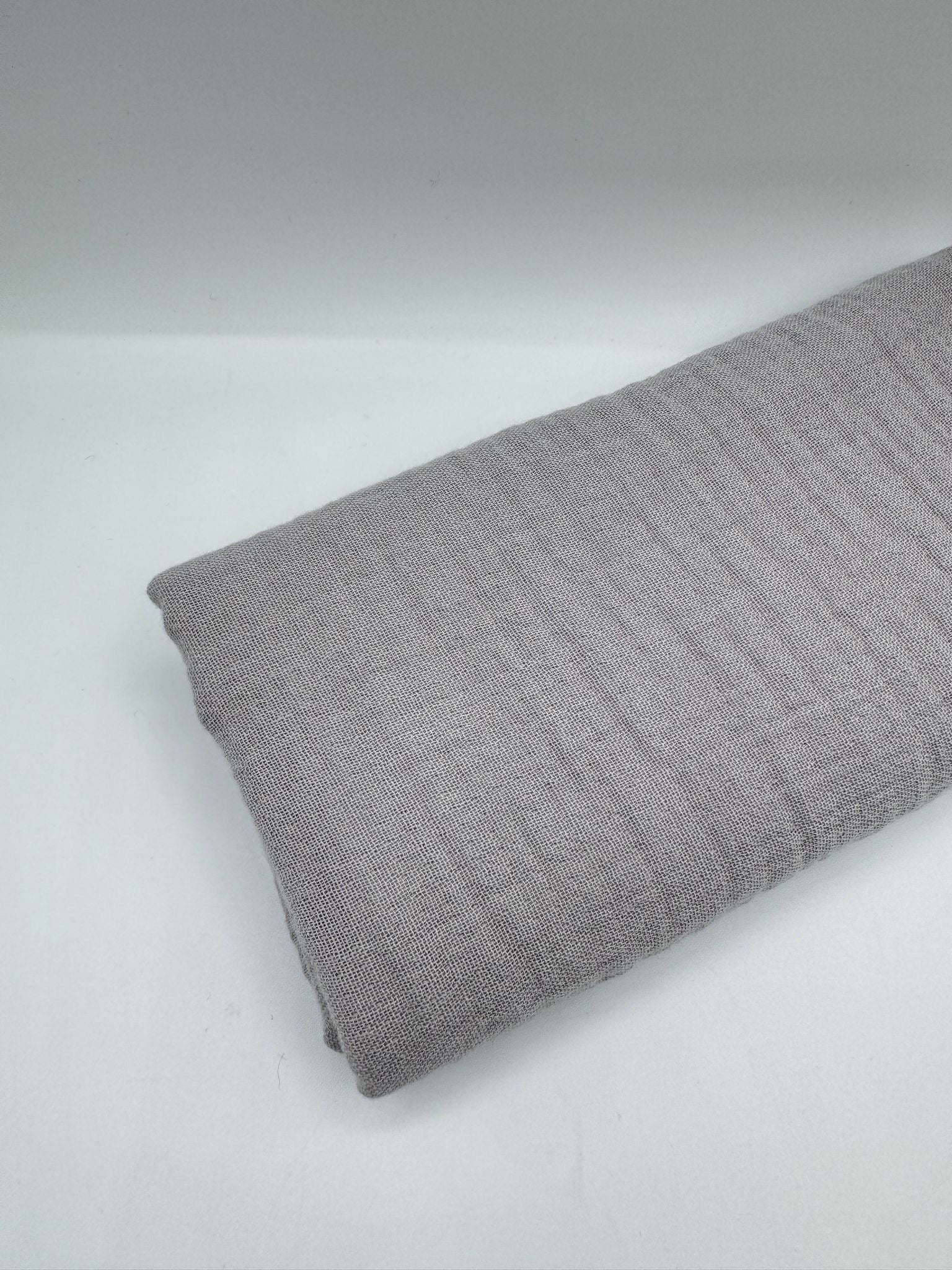 2 Katlı Müslin Kumaş - Açık Gri