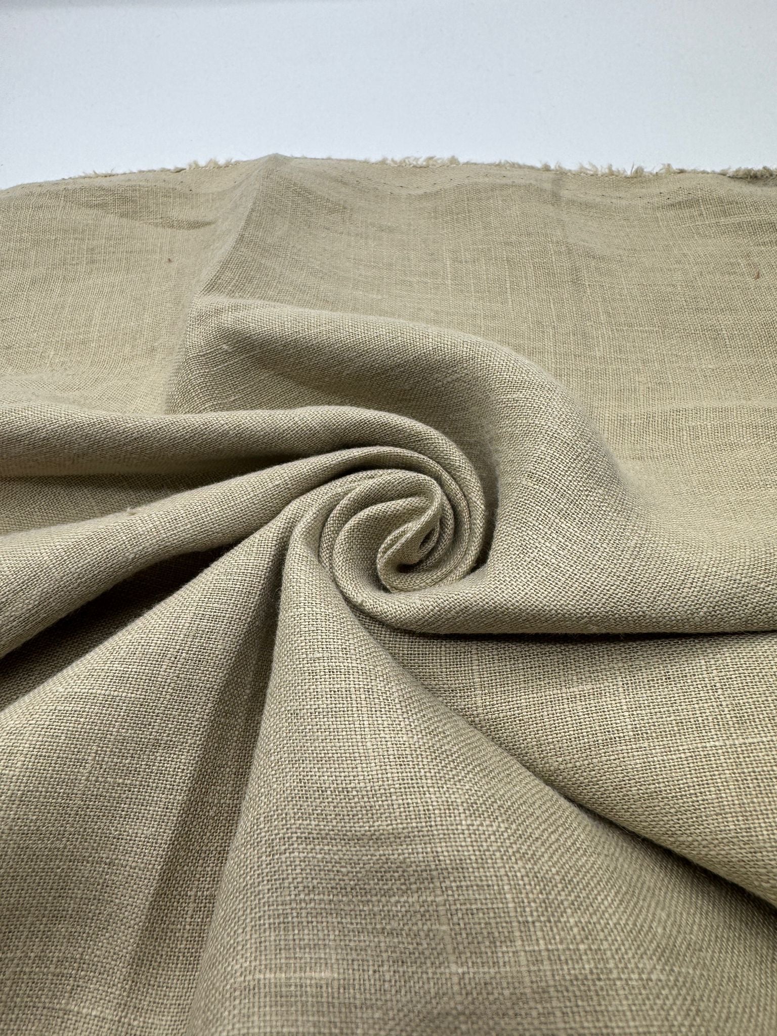 %100 Keten Kumaş – Bej