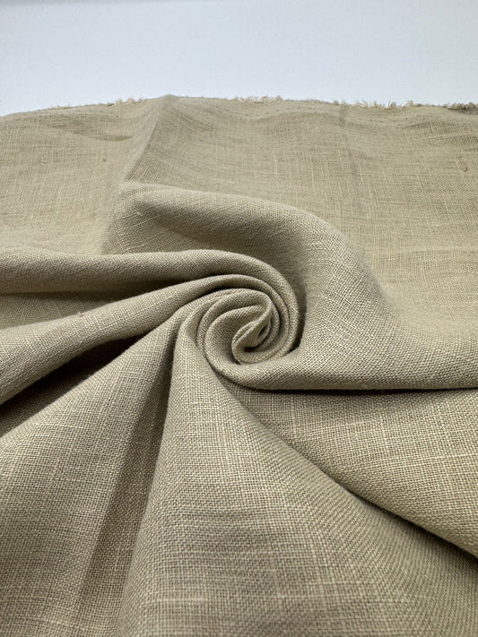 %100 Keten Kumaş – Bej