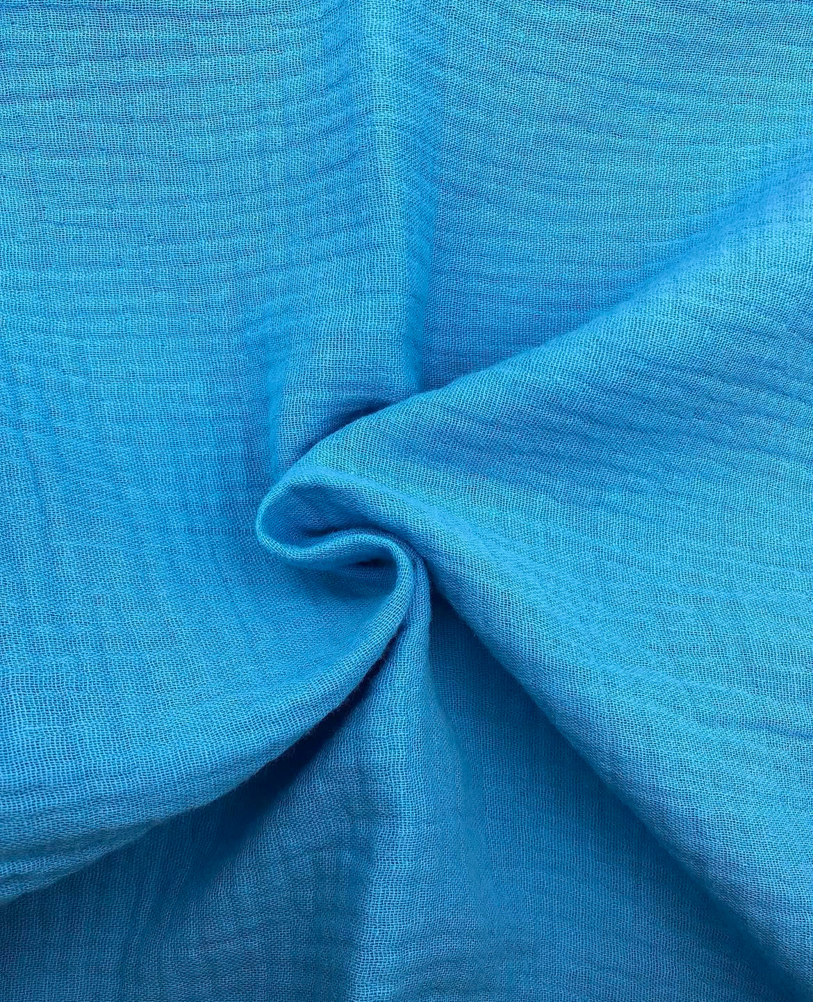 2 Katlı Müslin Kumaş - İndigo