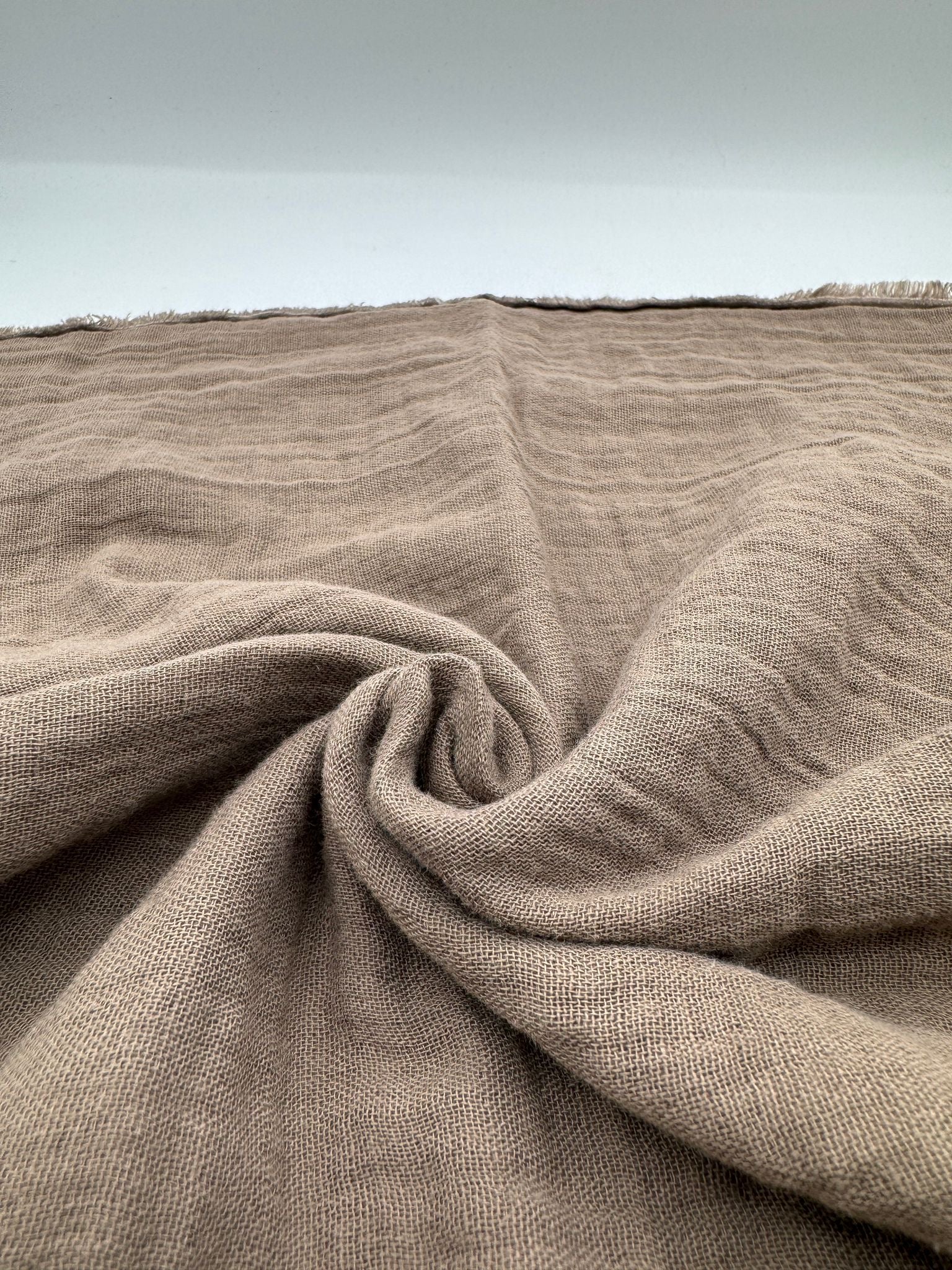 2 Katlı Müslin Kumaş - Vizon