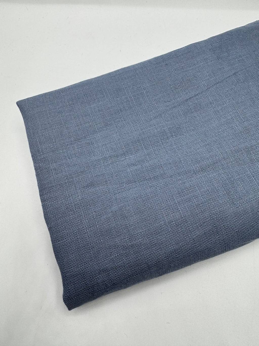 %100 Keten Kumaş – Metal Mavi