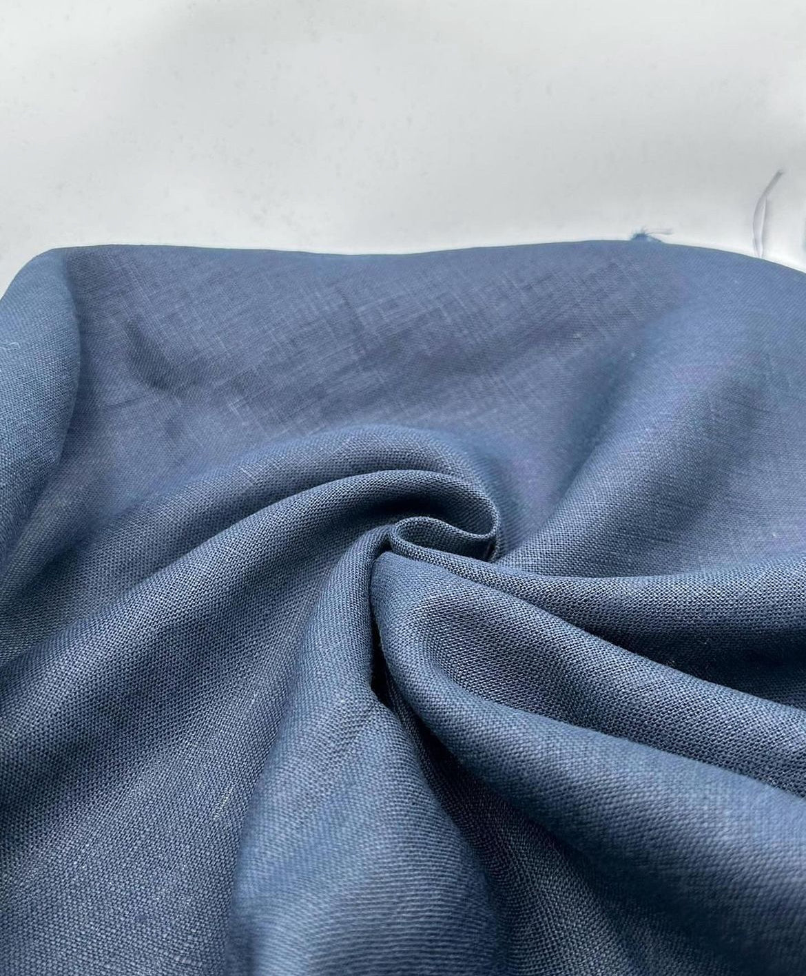 %100 Keten Kumaş – Lacivert