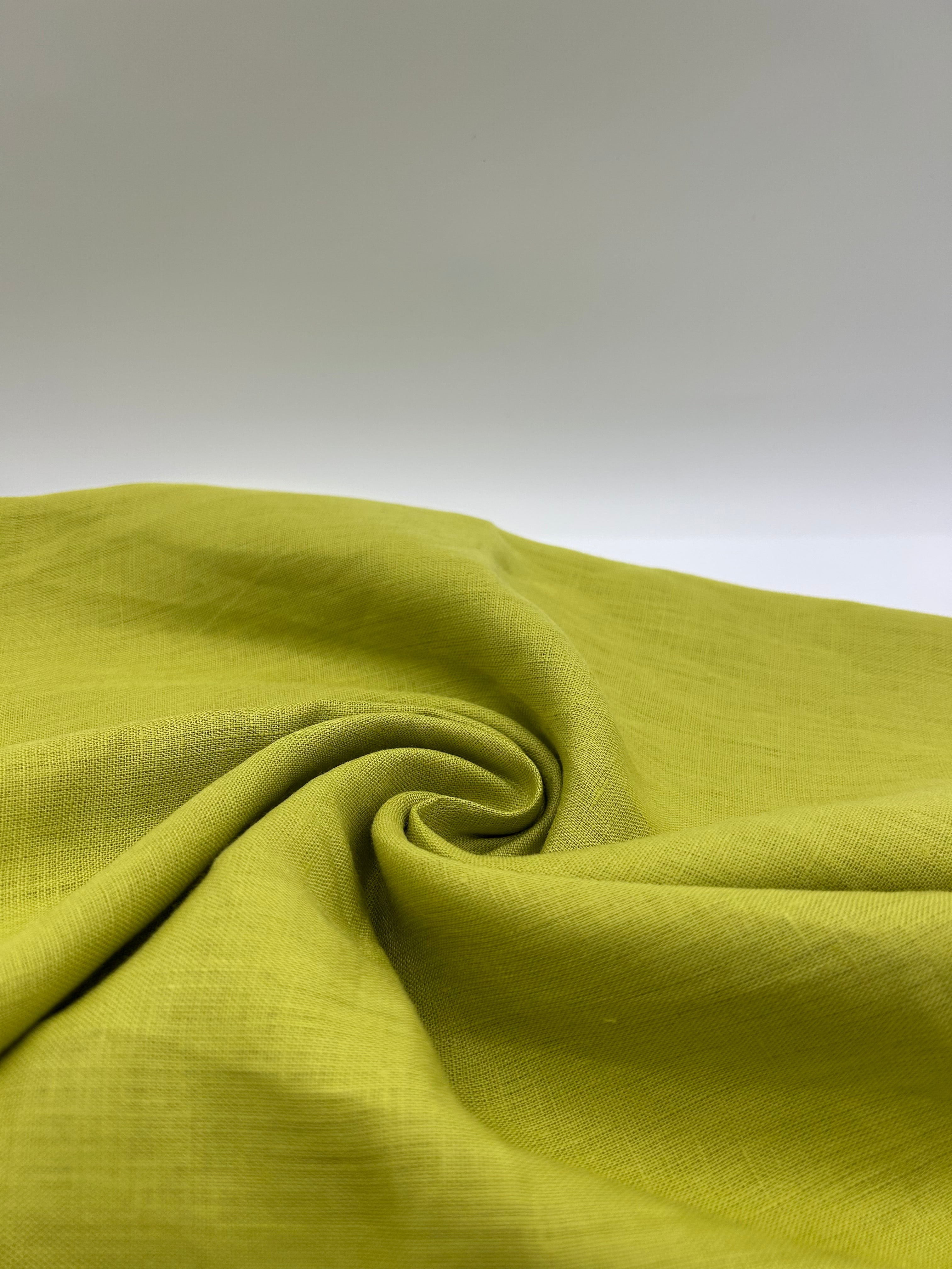 %100 Keten Kumaş – Fıstık Yeşil