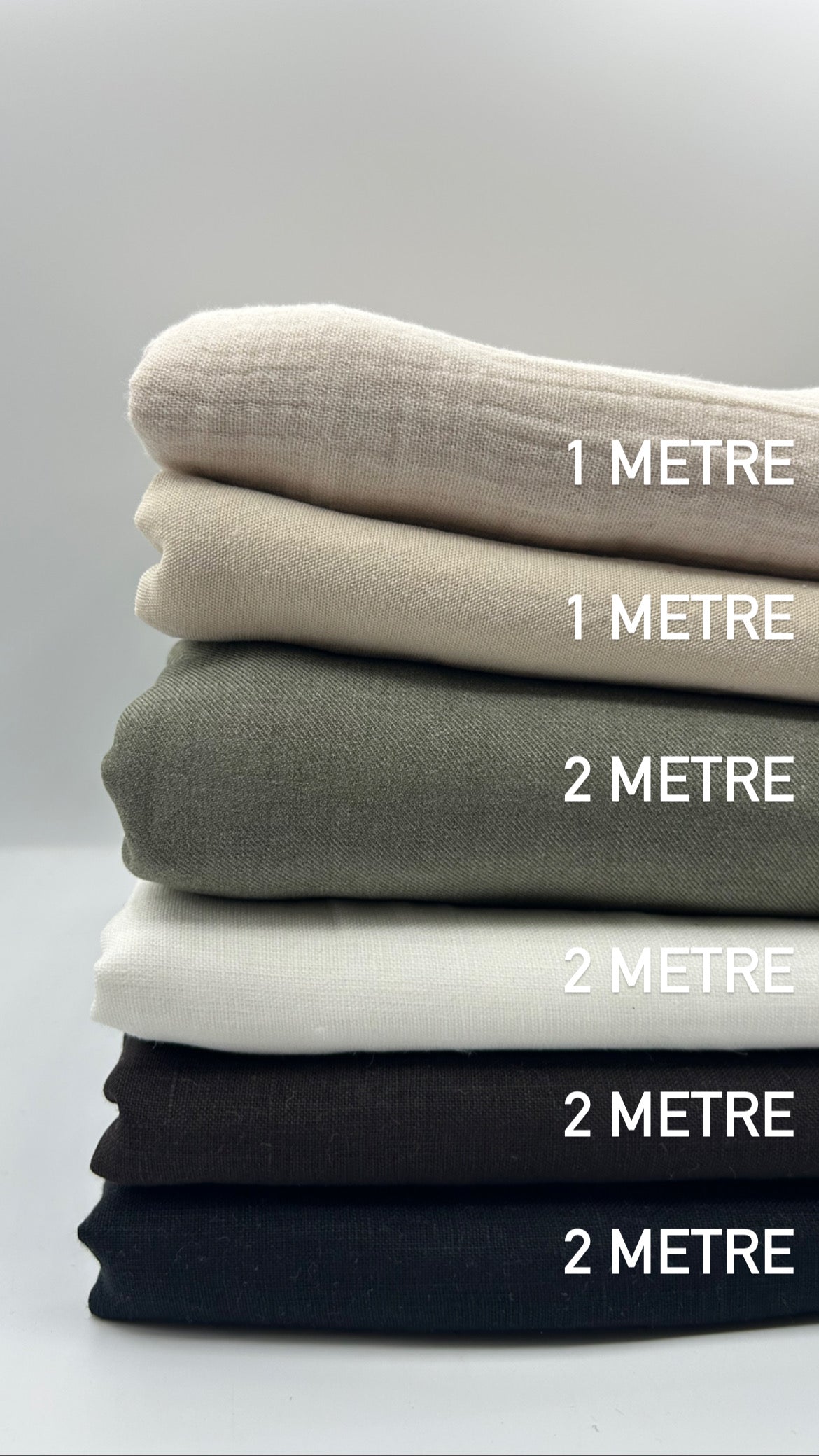 Parça Kumaş Paket 3 -%100 Keten ve Müslin Kumaşlar