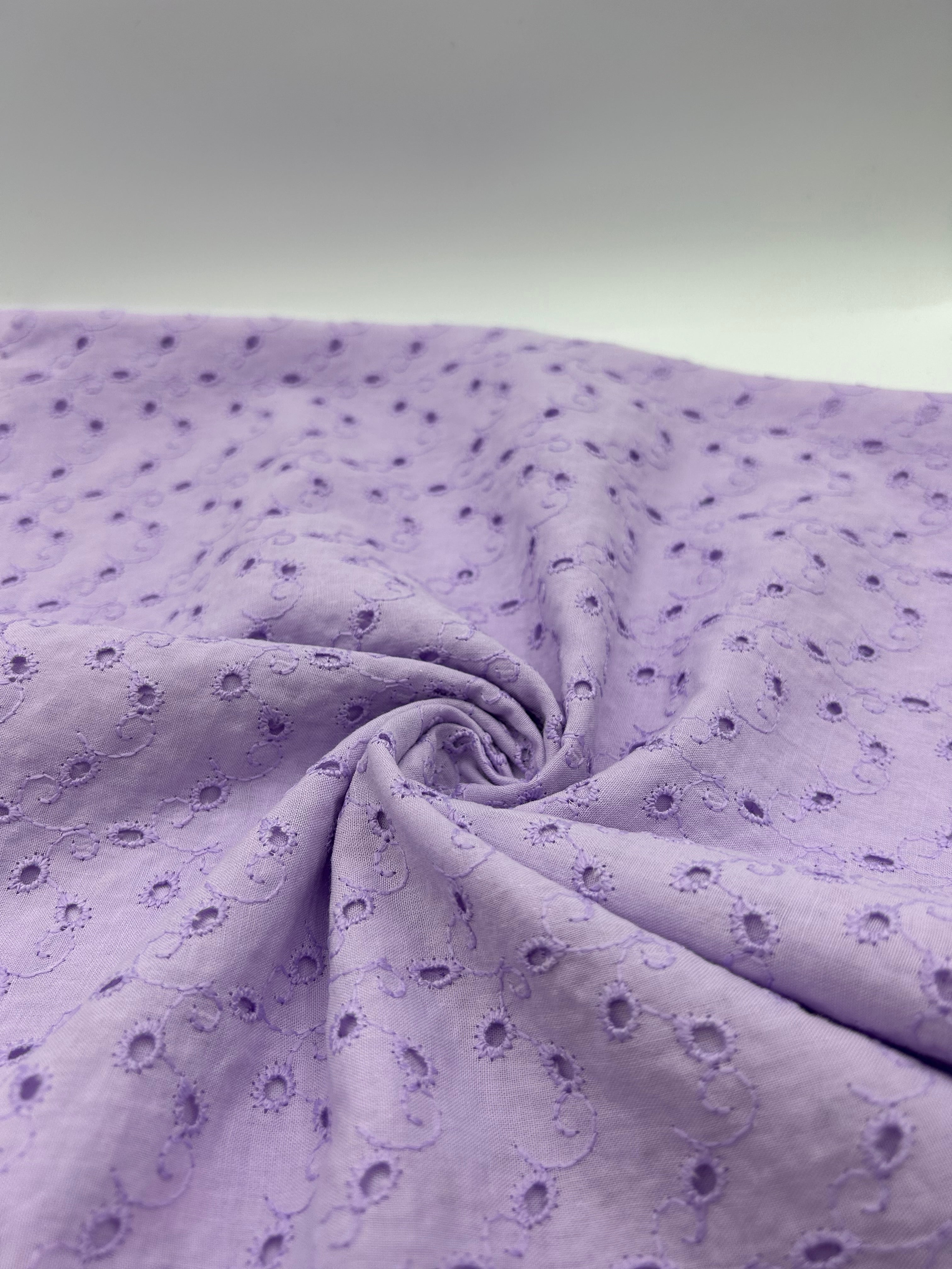 %100 Pamuk Brode Fisto - Lila