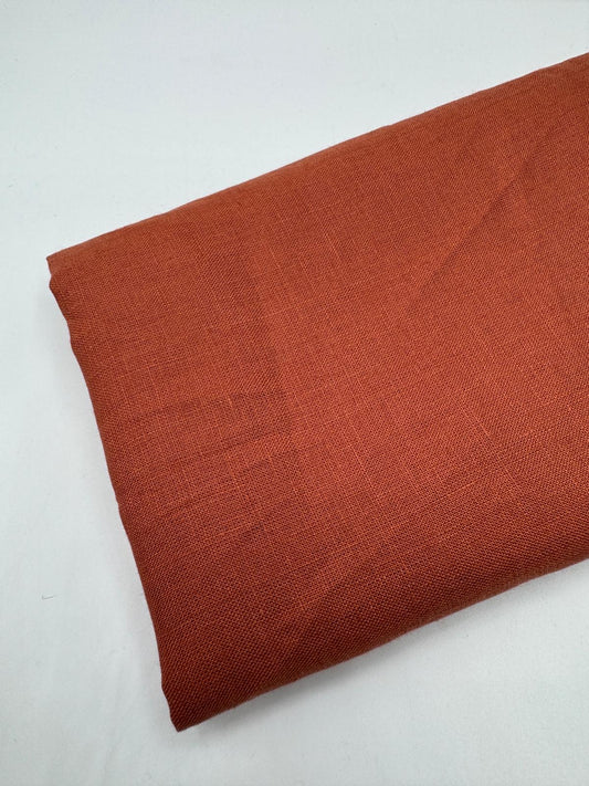 %100 Keten Kumaş – Kiremit