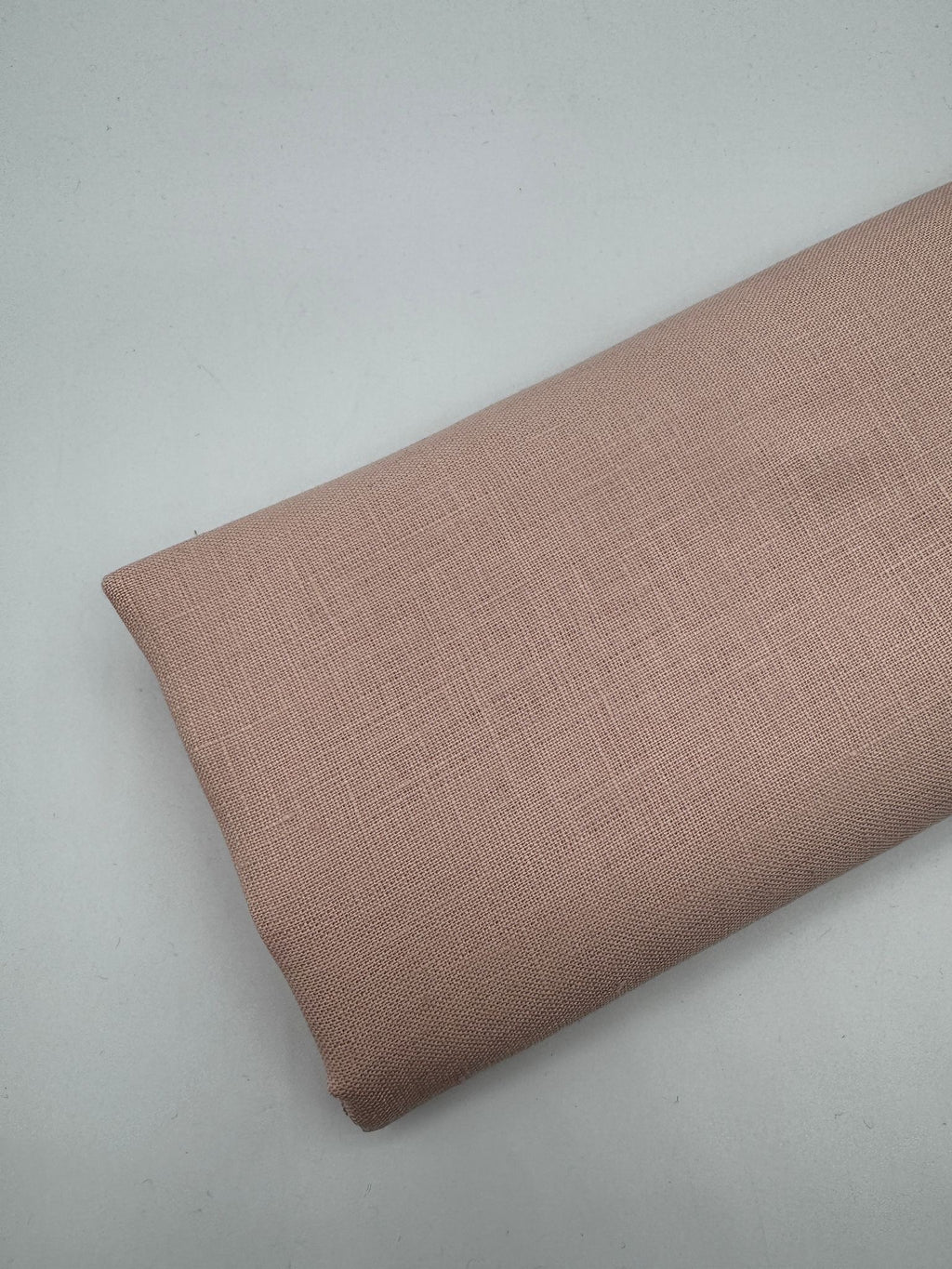 %100 Keten Kumaş – Pudra Pembe