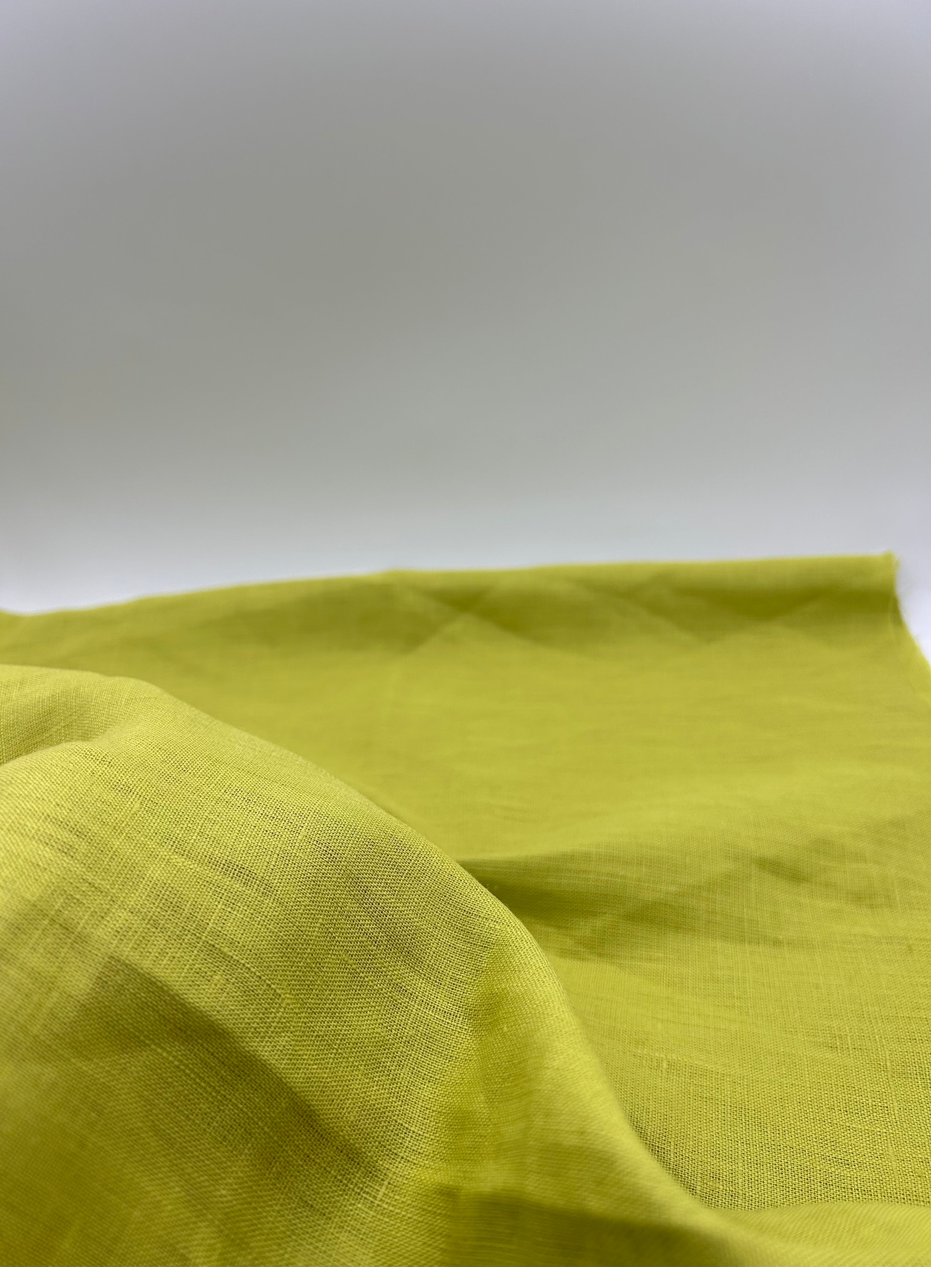 %100 Keten Kumaş – Fıstık Yeşil