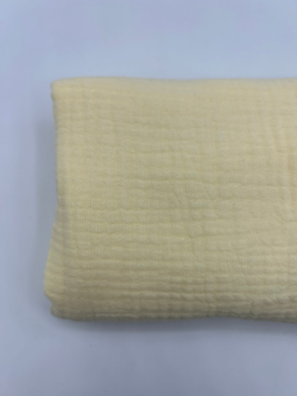 2 Katlı Müslin Kumaş - Butter Yellow
