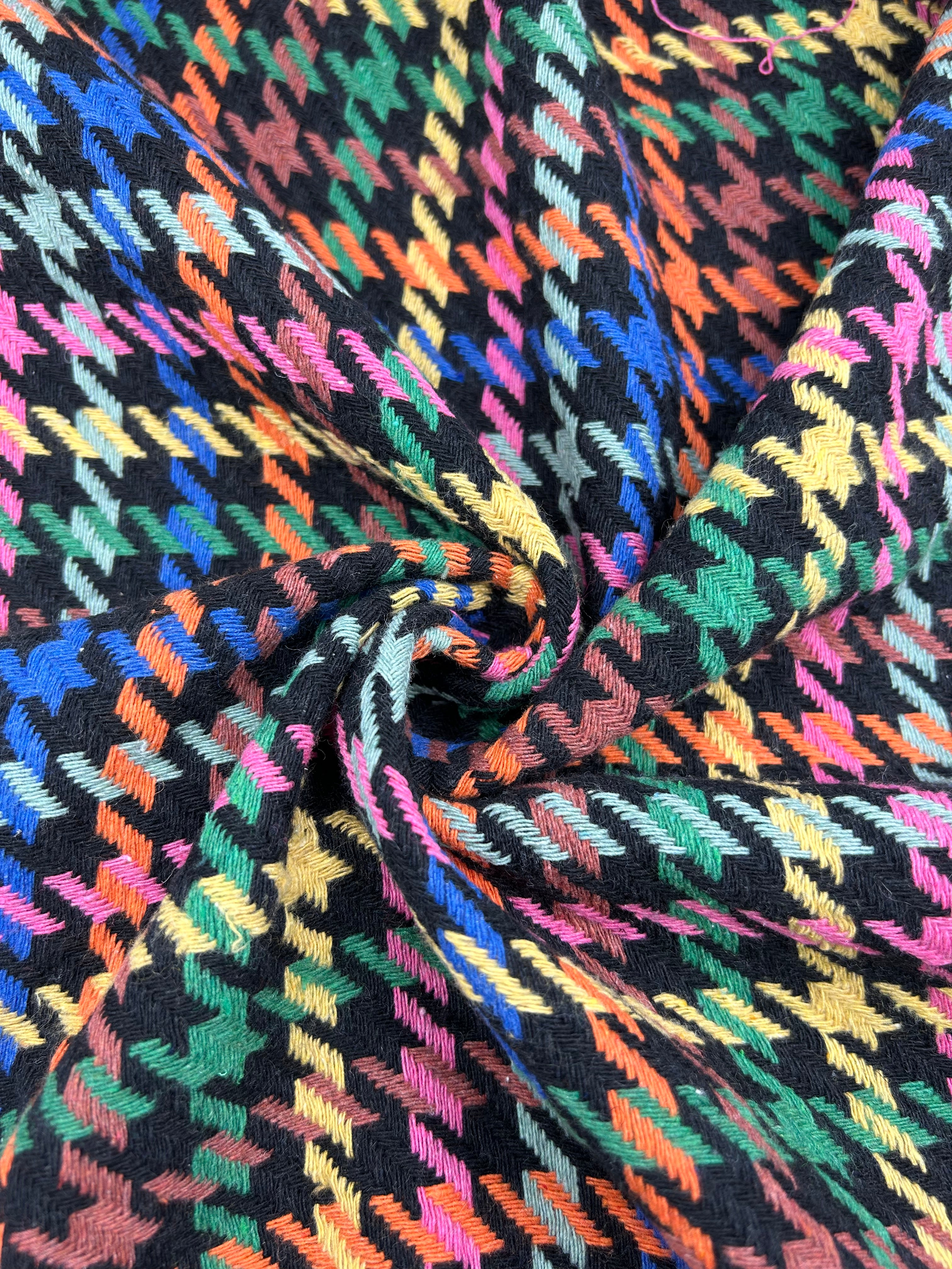 Kaşe Kumaş Kazayağı - Renkli