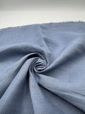 %100 Keten Kumaş – Metal Mavi