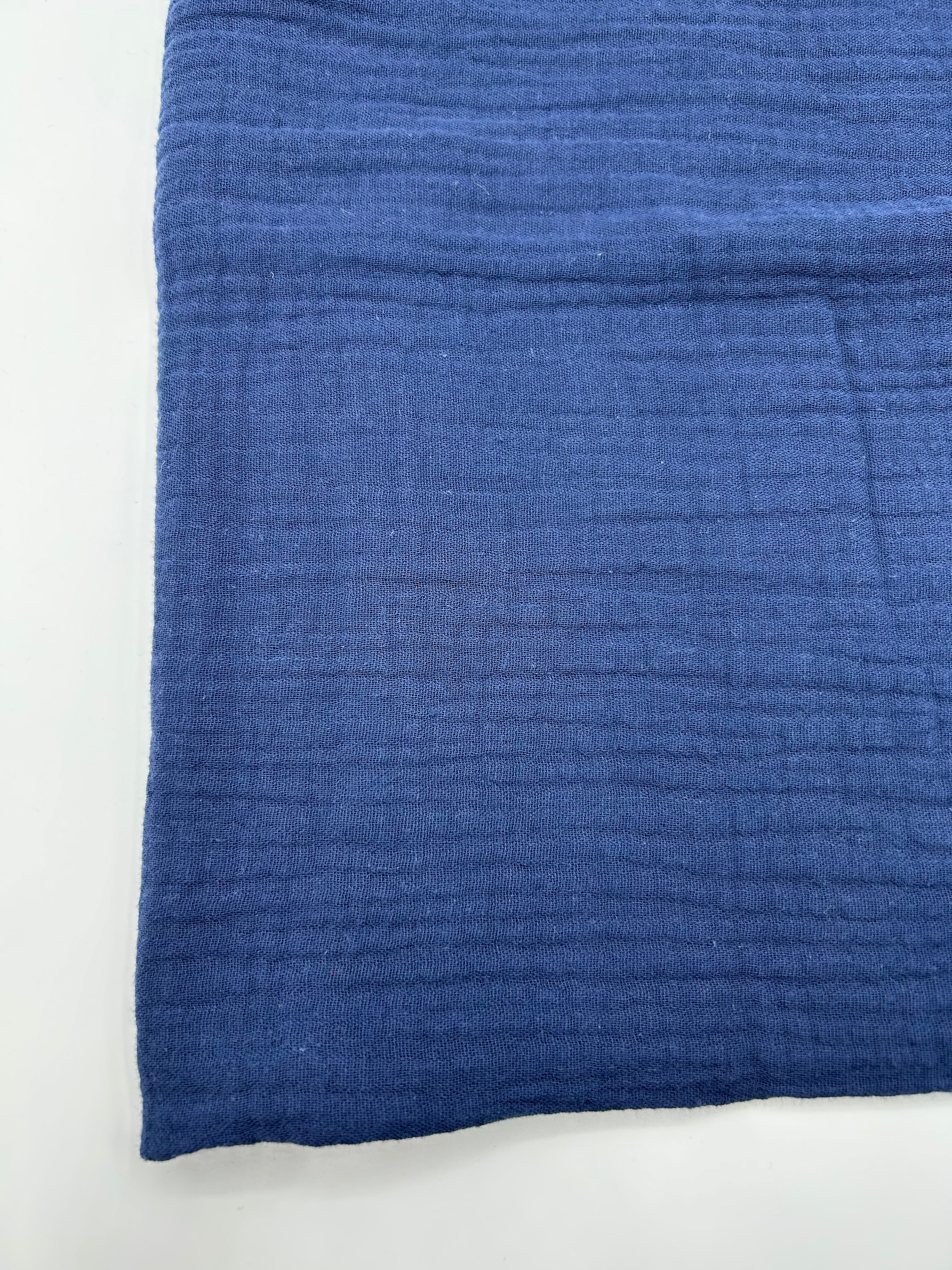 2 Katlı Müslin Kumaş - Lacivert