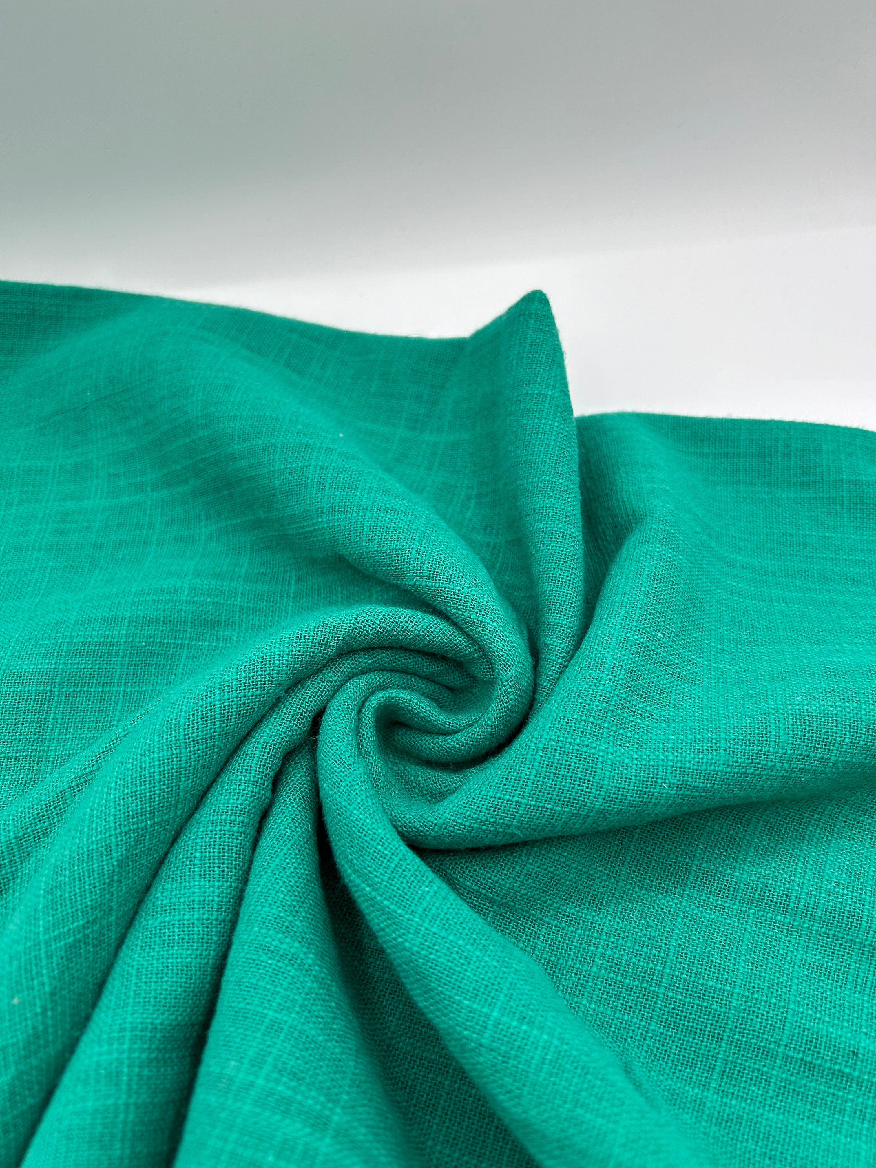 Pamuk Keten Kumaş - Zümrüt