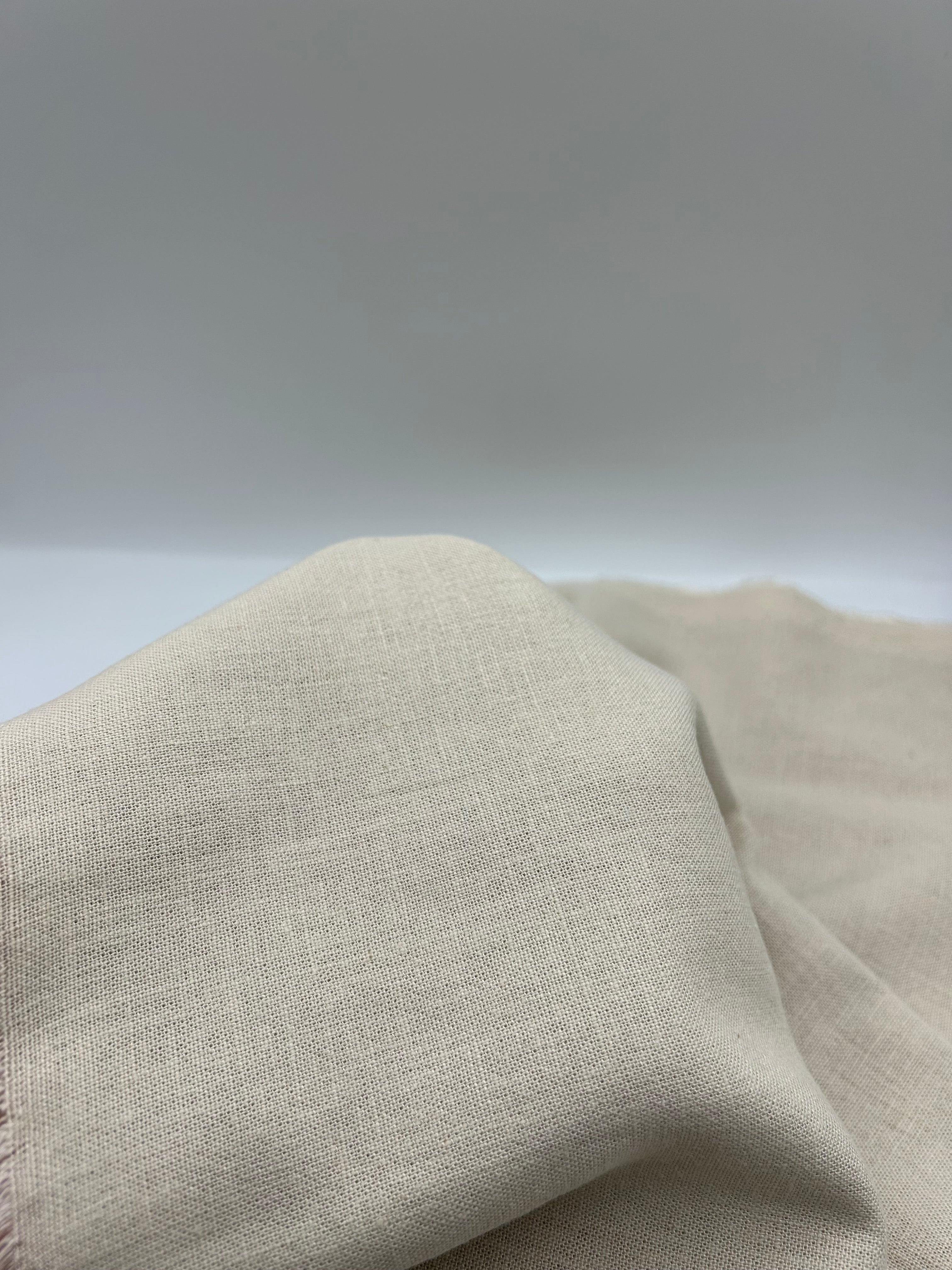 Viskon Keten Kumaş - Krem