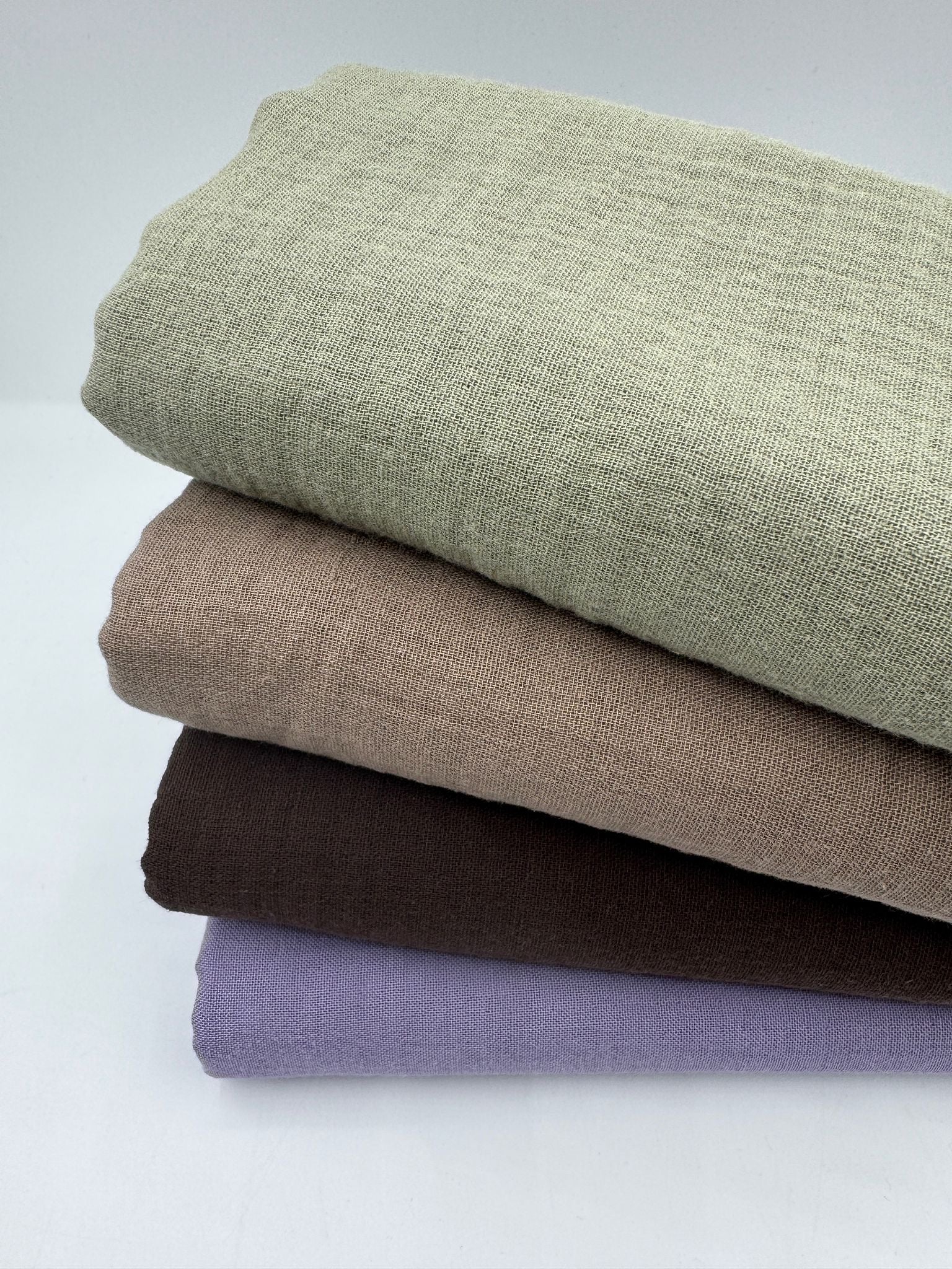 2 Katlı Müslin Kumaş - Çağla Yeşil