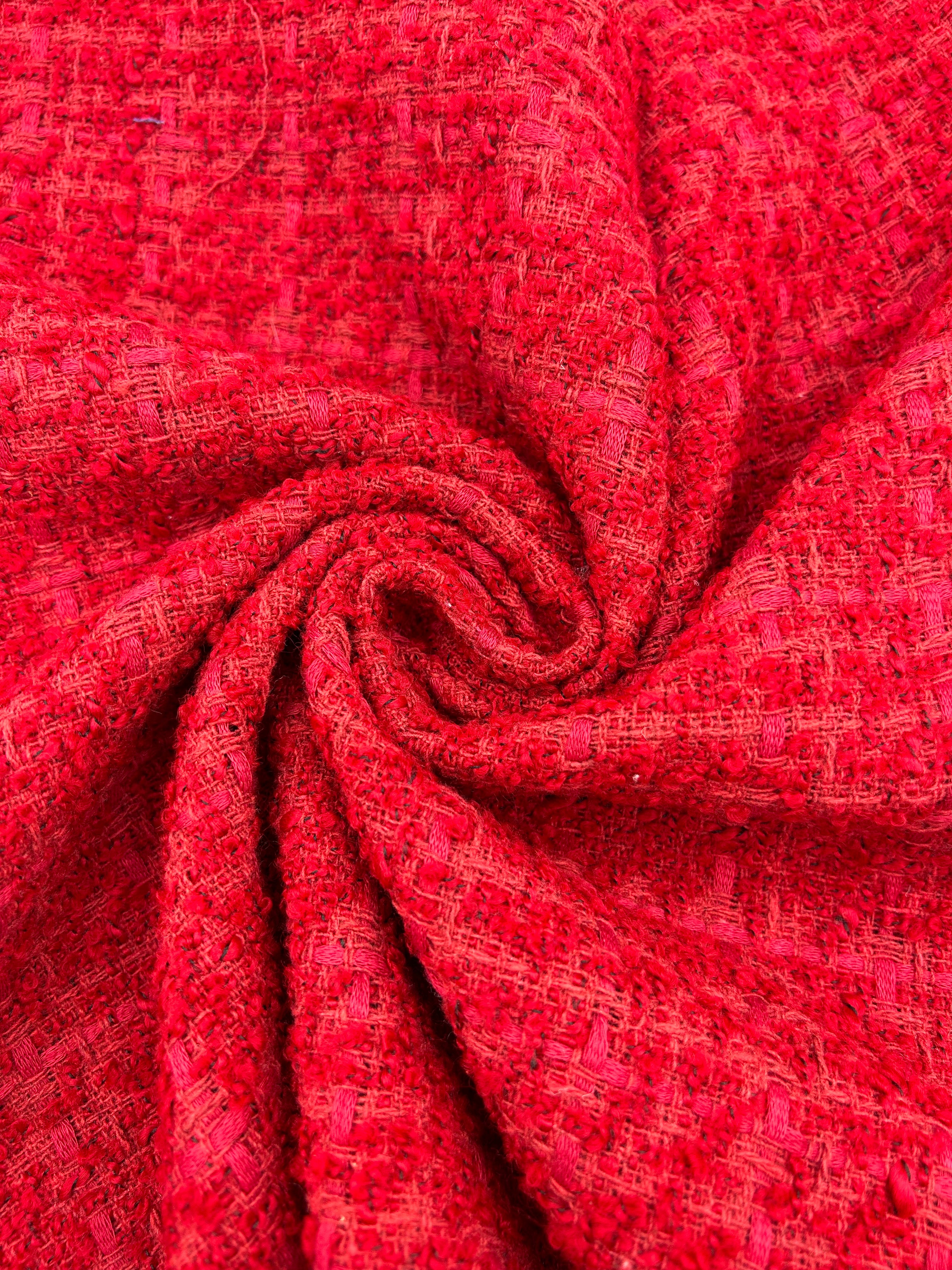 Chanel Kumaş - Kırmızı