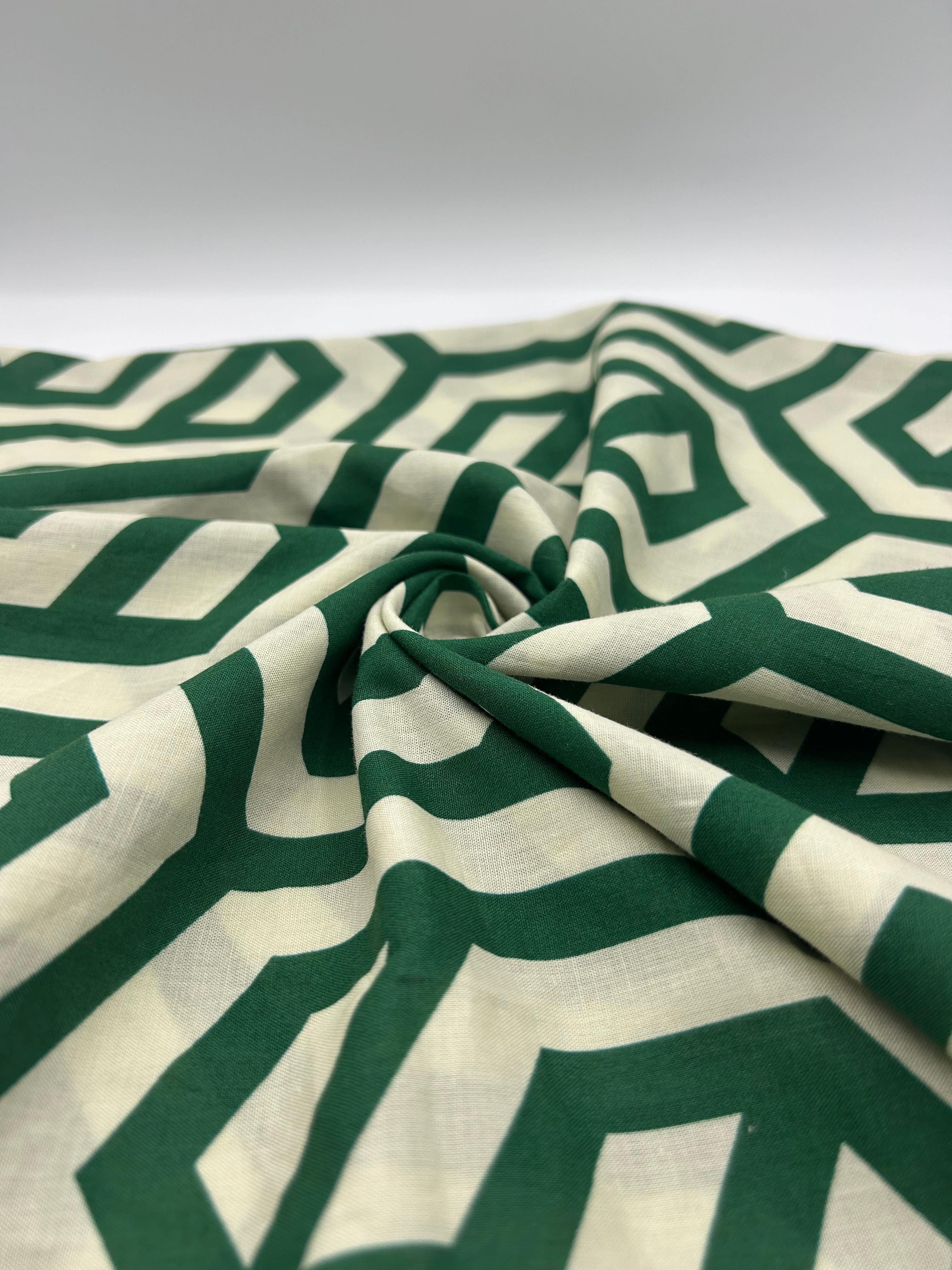 %100 Pamuk Vual Kumaş - Desenli