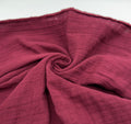2 Katlı Müslin Kumaş - Bordo