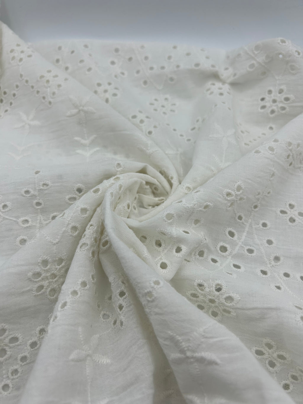 %100 Pamuk Brode Fisto - Ekru