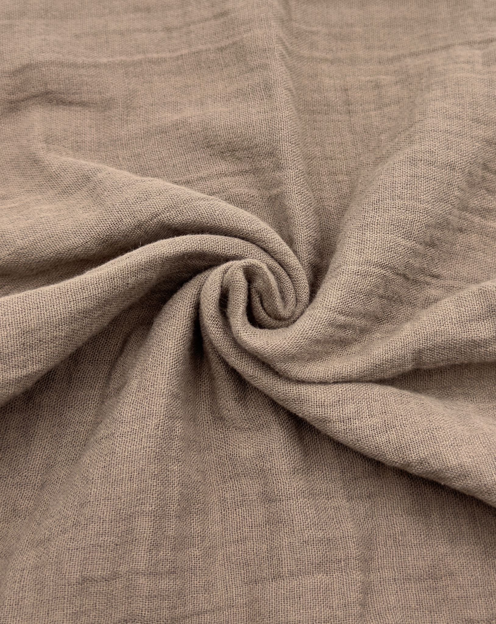 2 Katlı Müslin Kumaş - Vizon